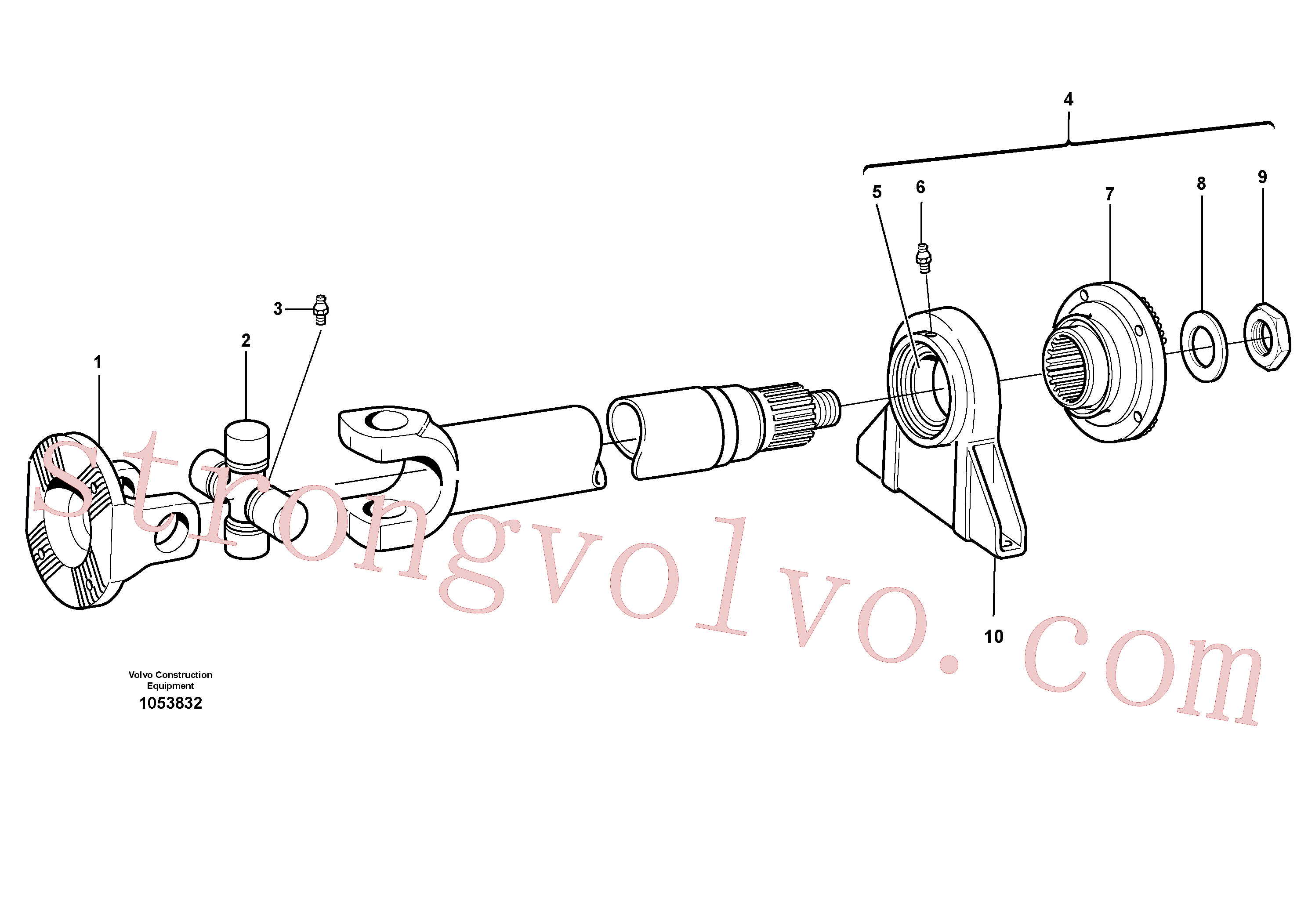 Volvo Acessórios para escavadeira VOE11714325 Flange de acoplamento Acessórios