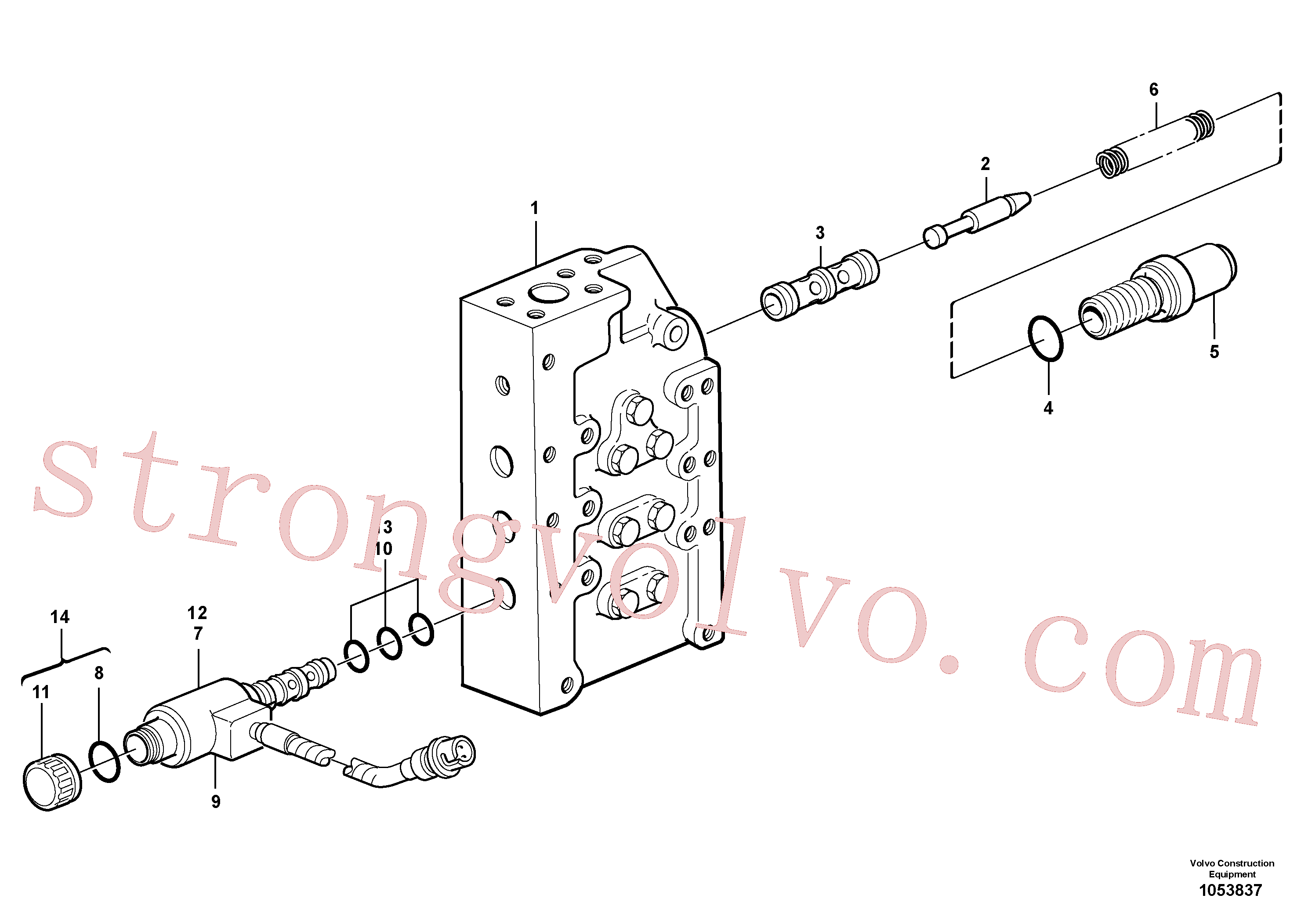 Volvo VOE11708162 Porca plástica Volvo Acessórios para escavadeira