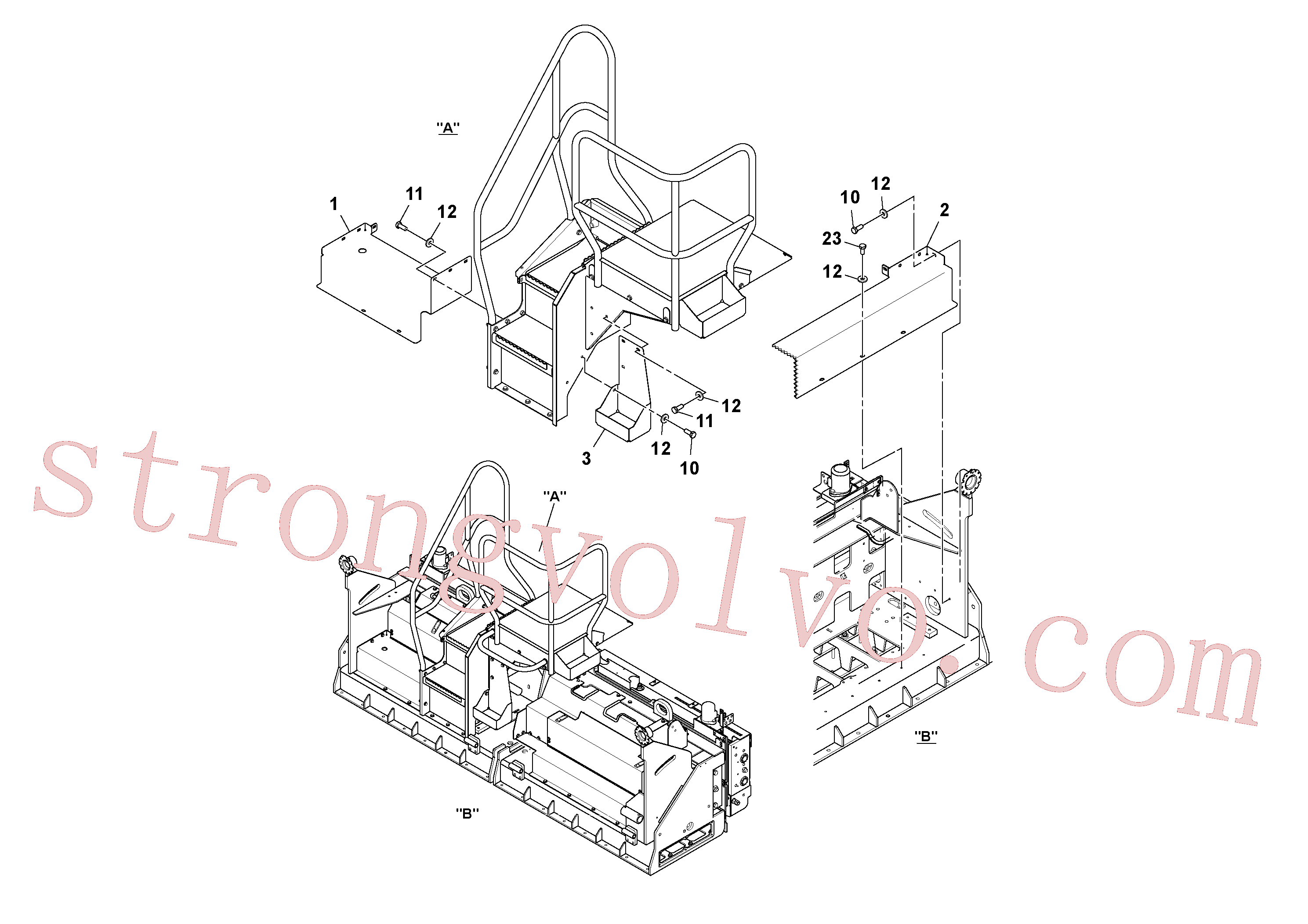 RM96702279 Volvo Instalação da cobertura(1054178 Montagem)