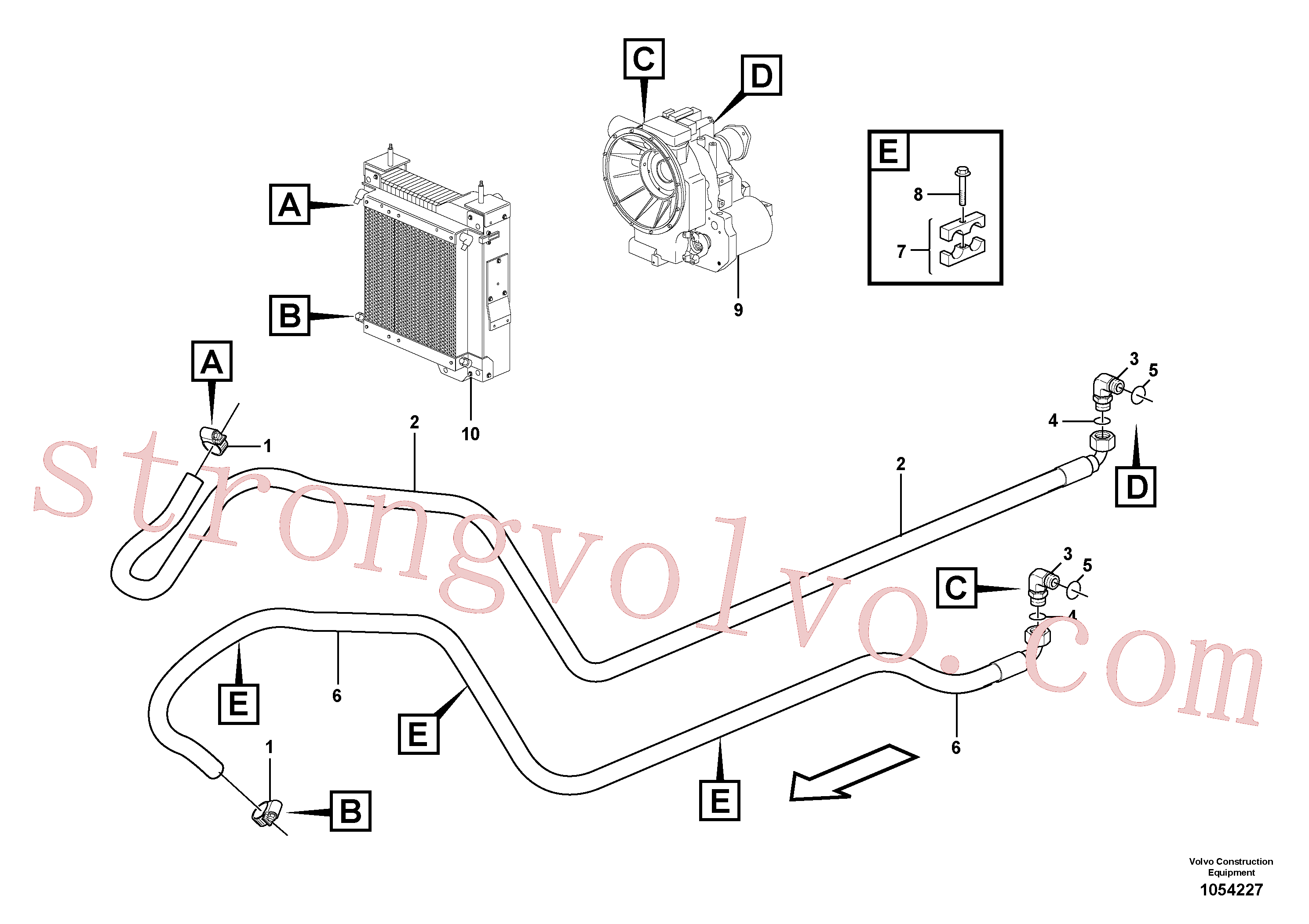 VOE967632 Parafuso soquete sext Volvo escavadeira