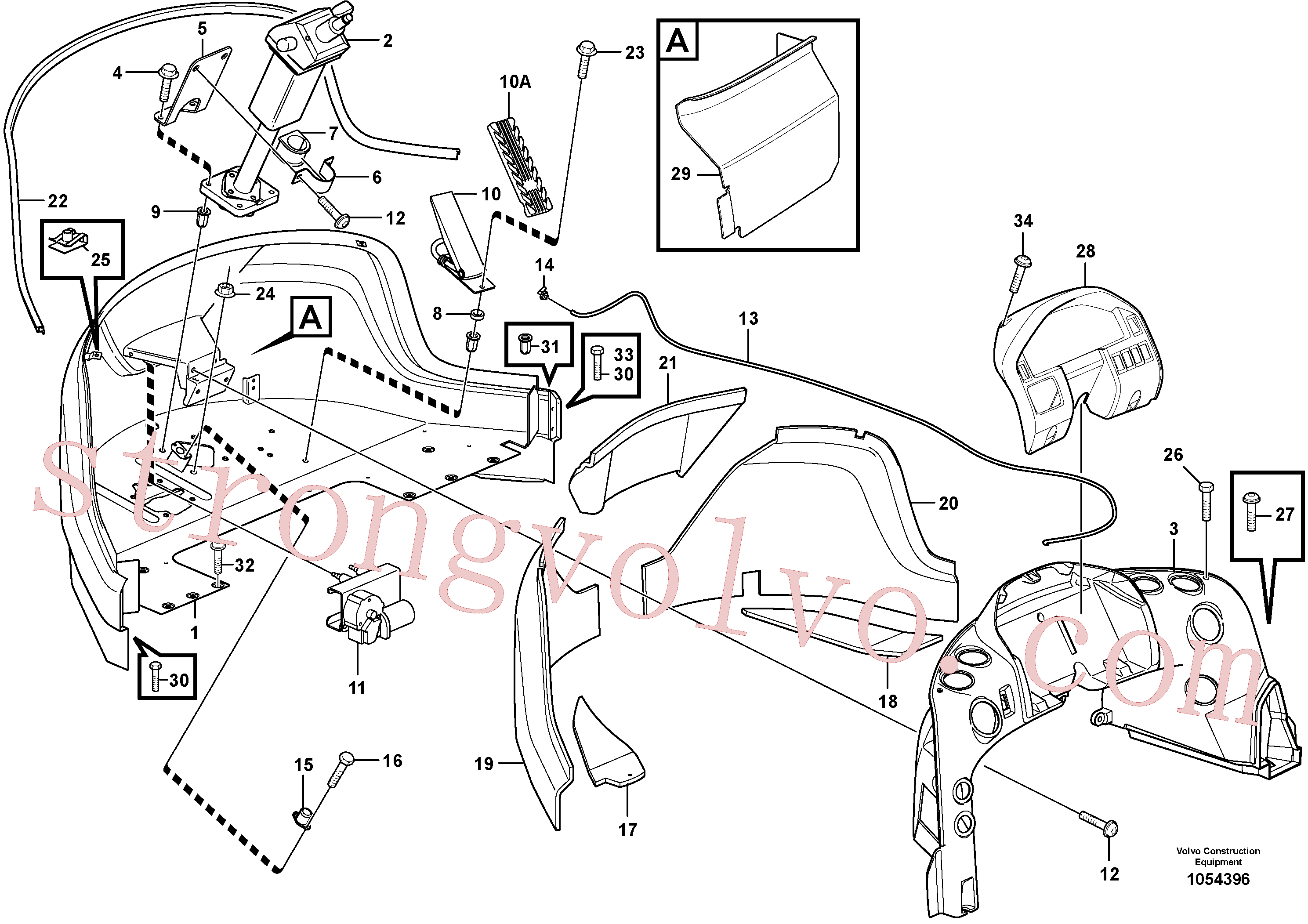 VOE13965220 Volvo Secção dianteira(1054396 Montagem)