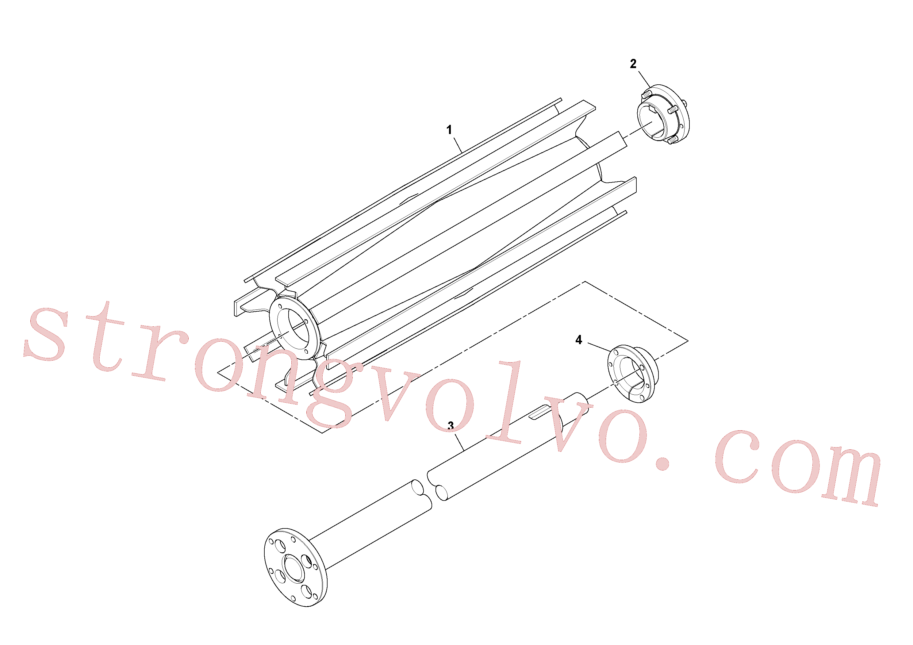 Atacado RM43928613 Polia correia dent Volvo escavadeira