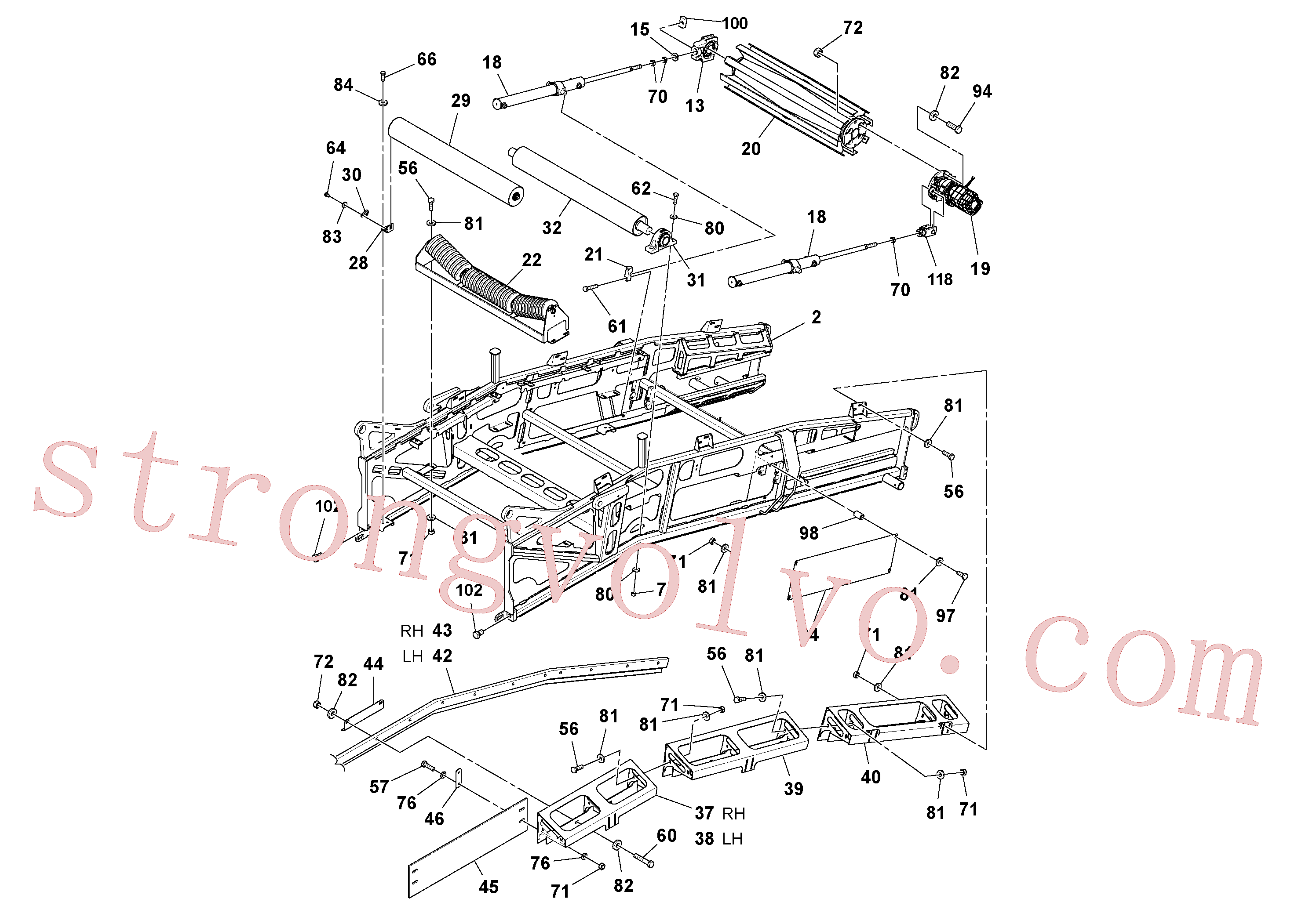 RM96711882 Porca sextavada Inscreva-se para Volvo Acessórios para escavadeira