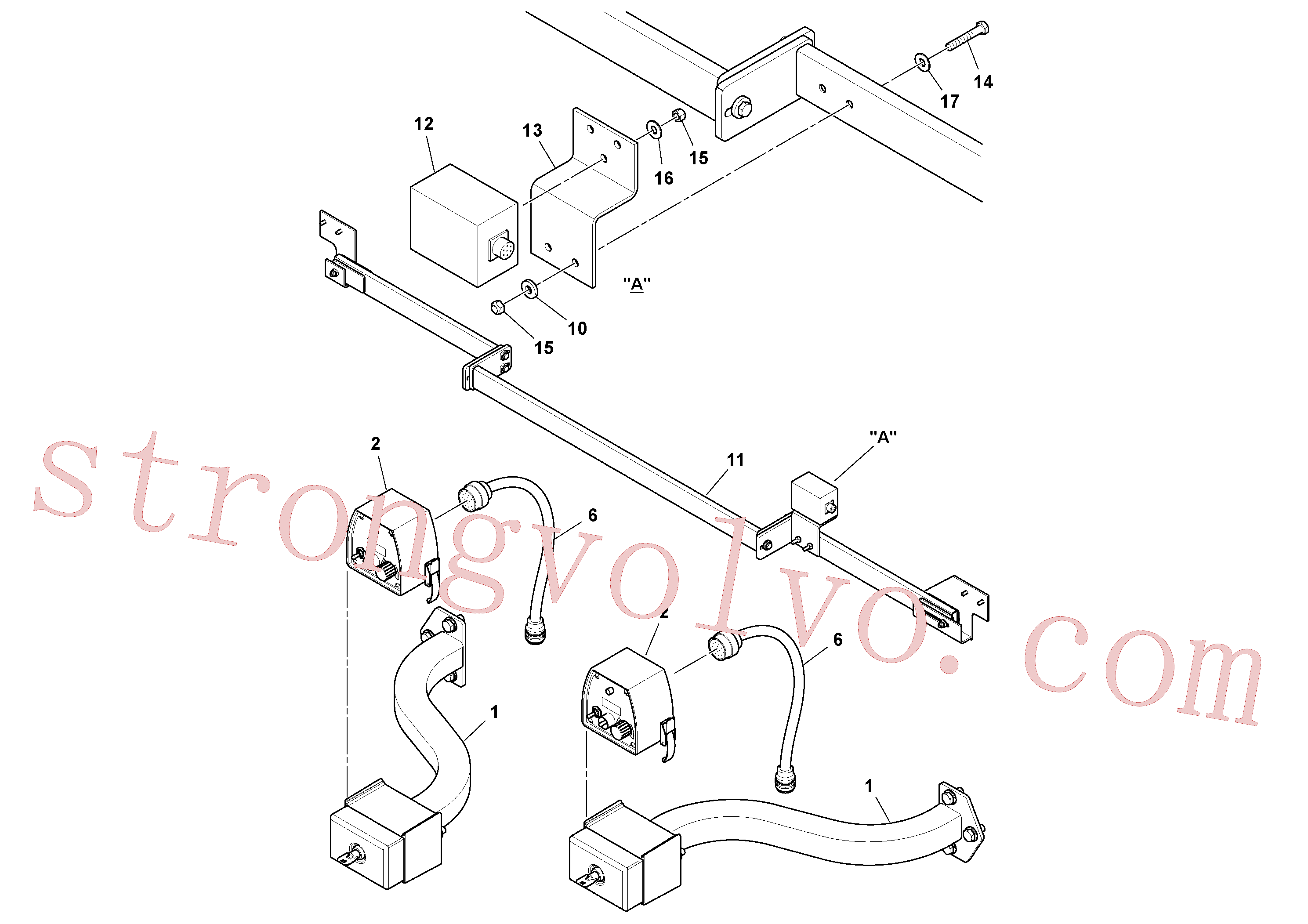 RM20302360 Jogo cabos Inscreva-se para Volvo Acessórios para escavadeira