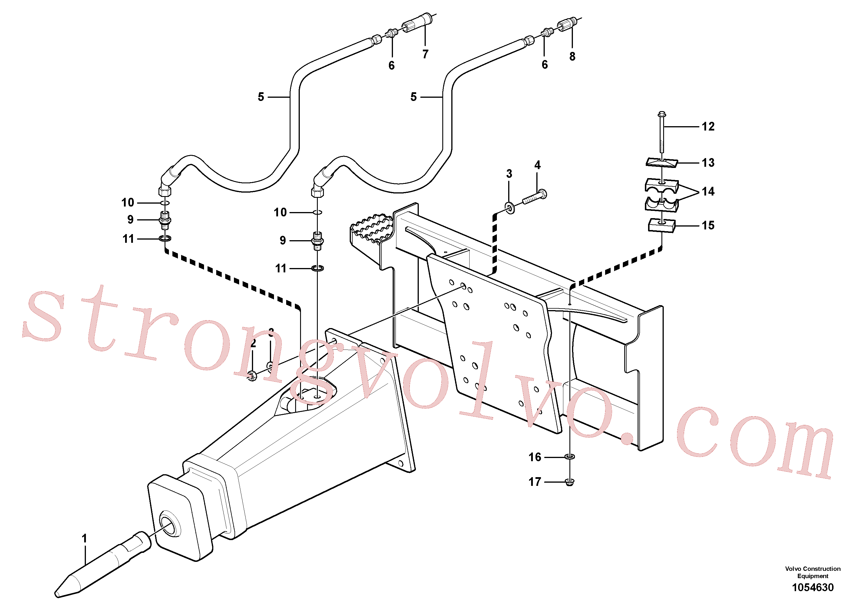 VOE15618003 Volvo Martelo(1054630 Montagem)