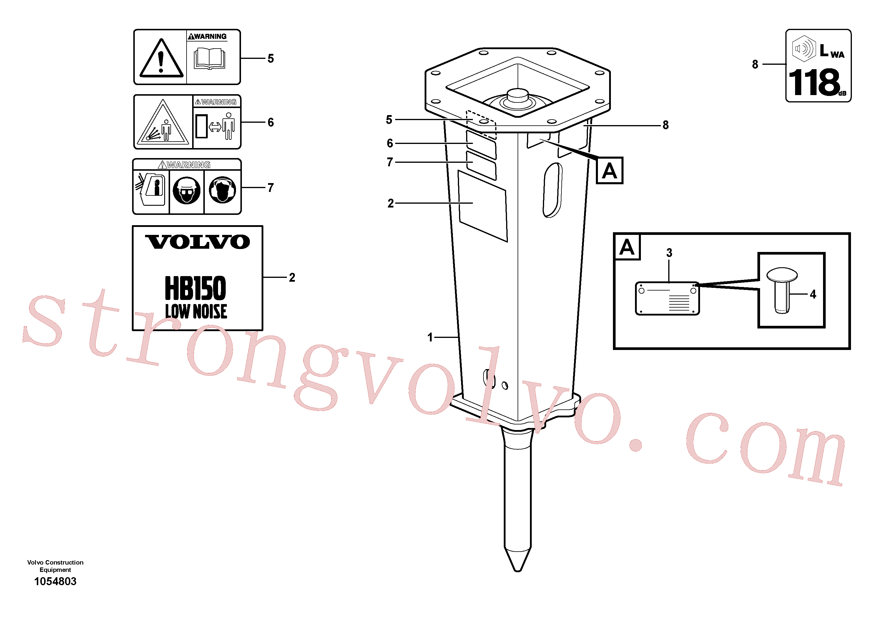 VOE15614343 Volvo Martelo(1054803 Montagem)