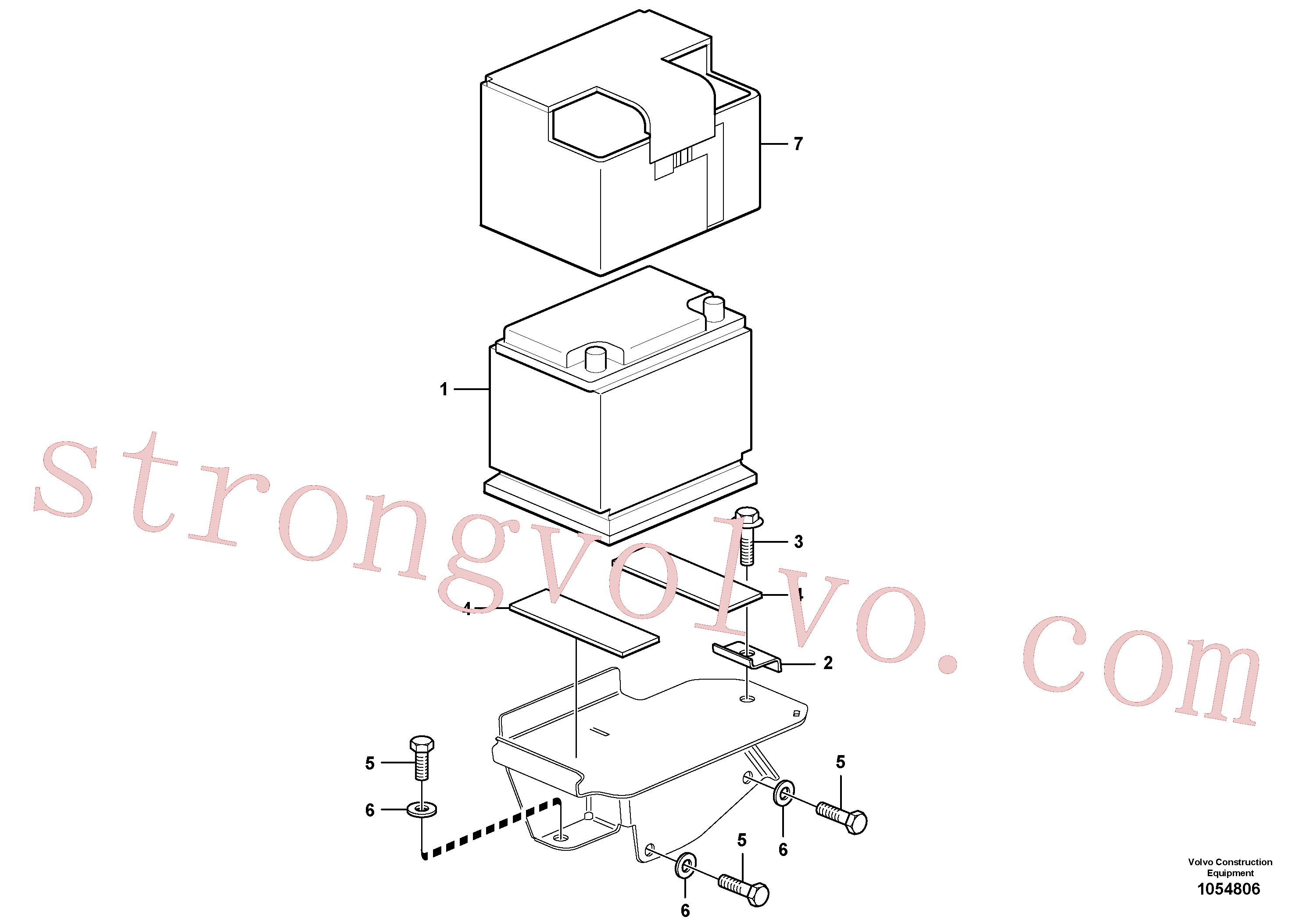 Volvo VOE11807776 Placa de borracha Volvo Acessórios para escavadeira