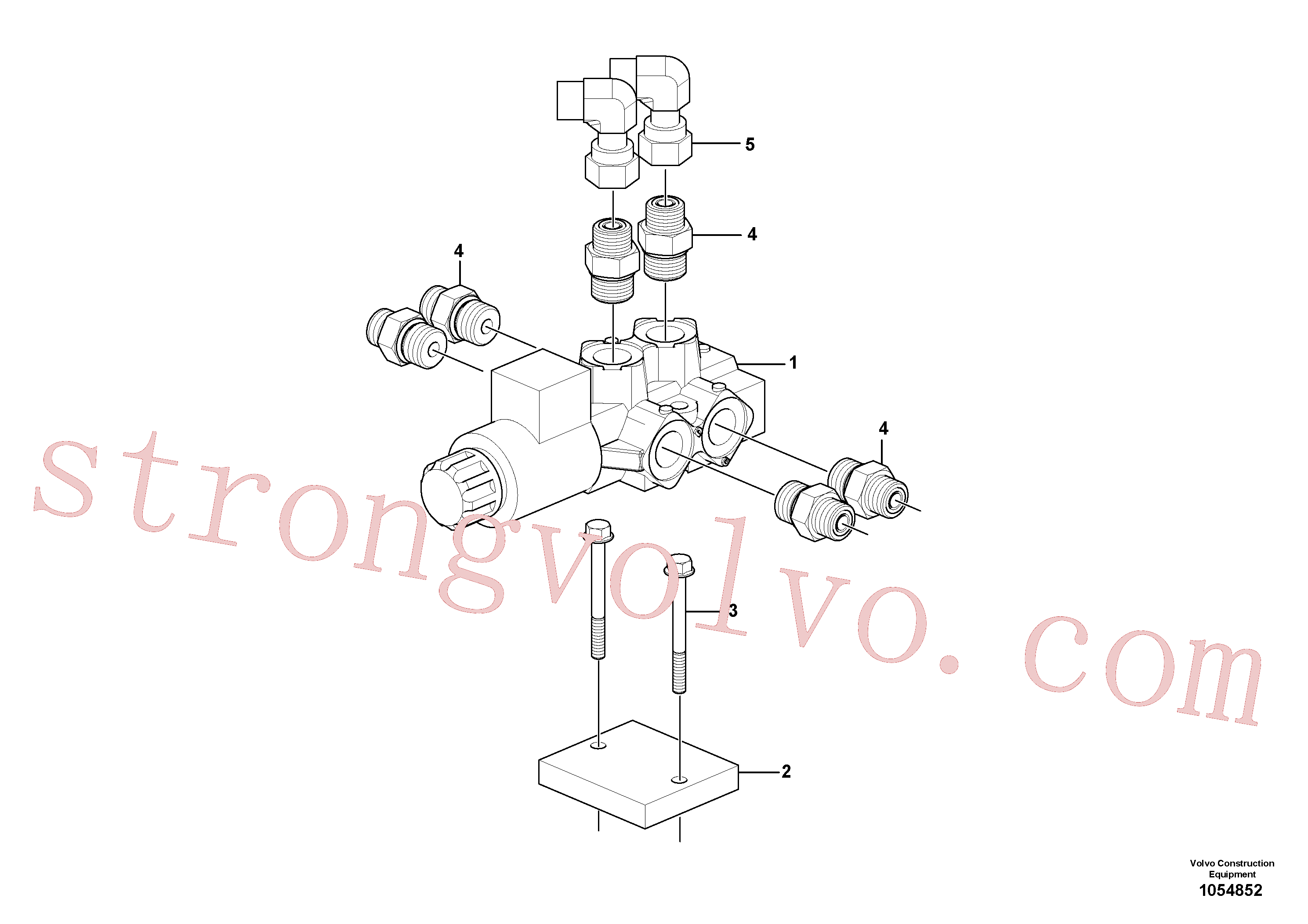 VOE11807716 Volvo Válvula de seis vias(1054852 Montagem)