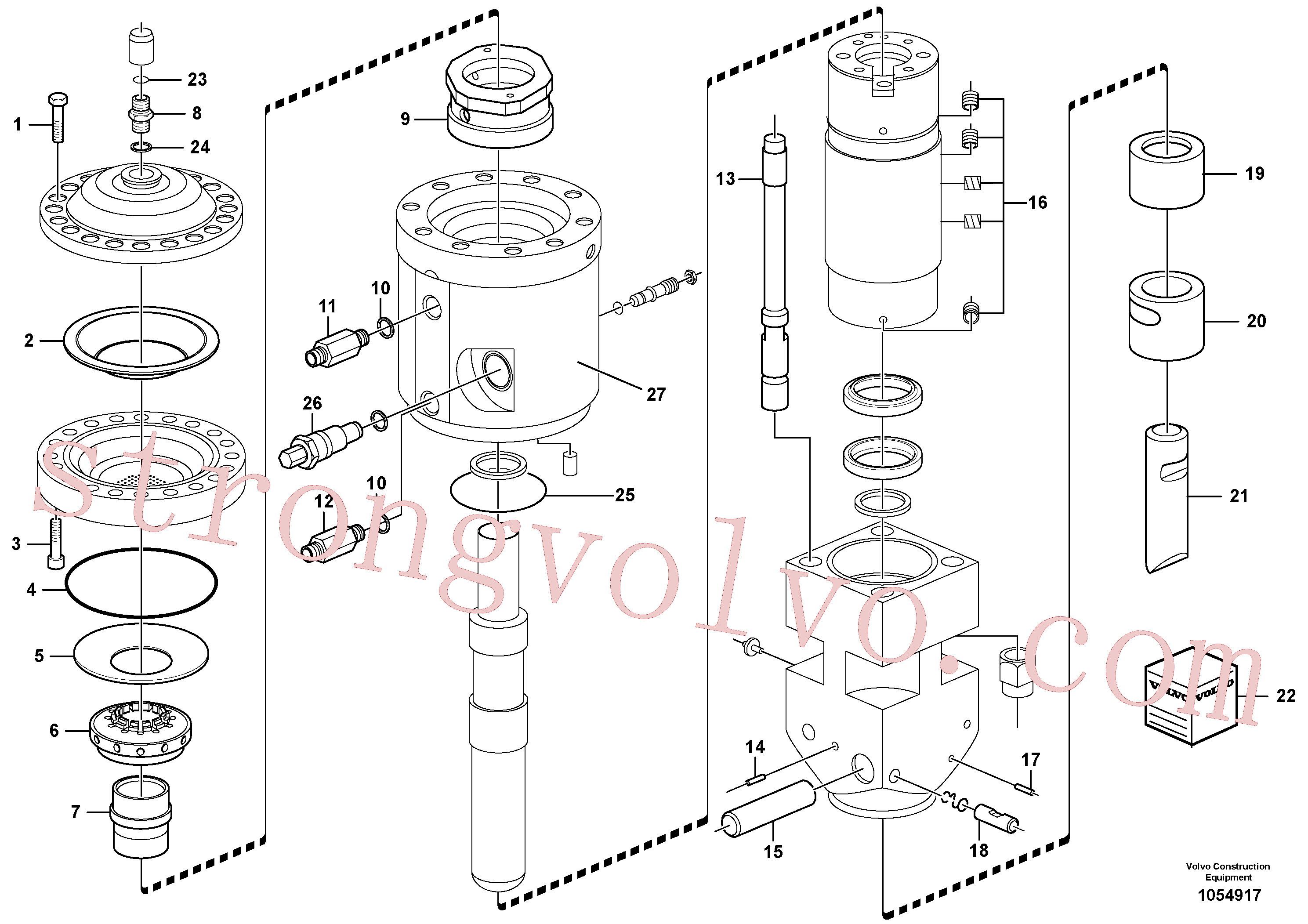 VOE15600455 Volvo Martelo(1054917 Montagem)