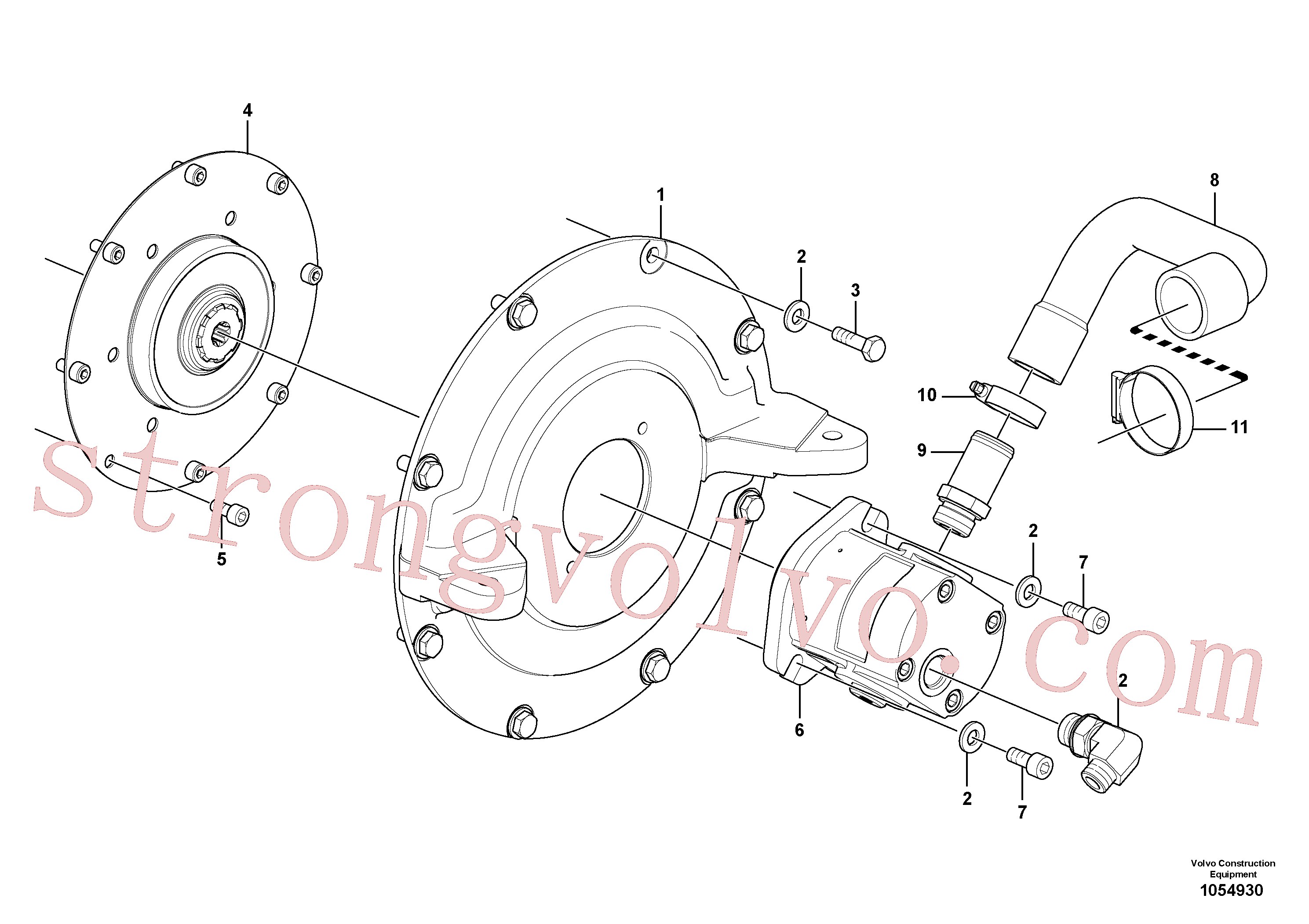 Atacado VOE15604018 Blindagem rolamento Volvo escavadeira