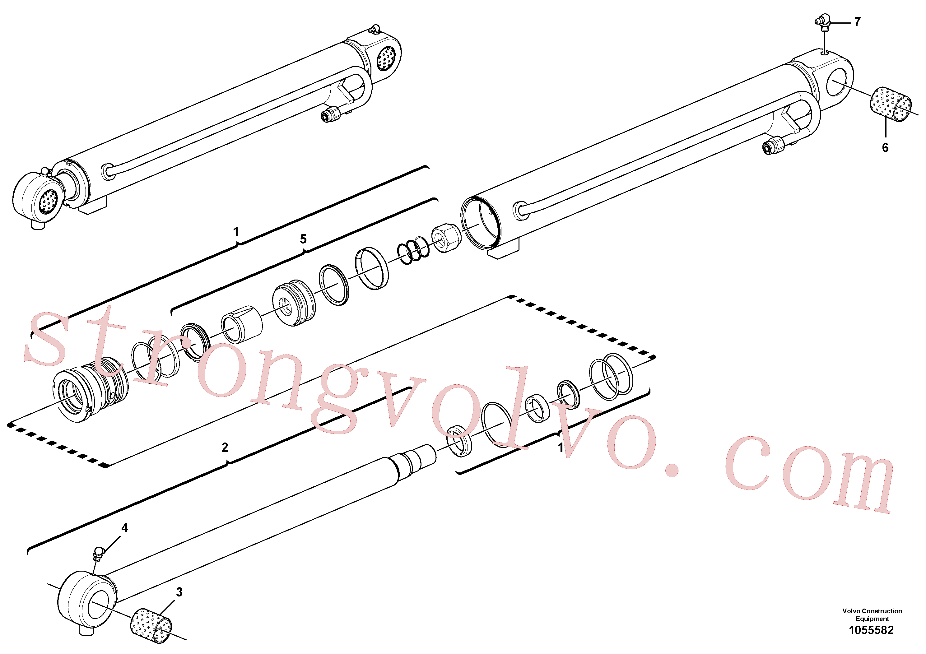 China Made VOE15163173 Jogo de vedação Volvo Acessórios para escavadeira