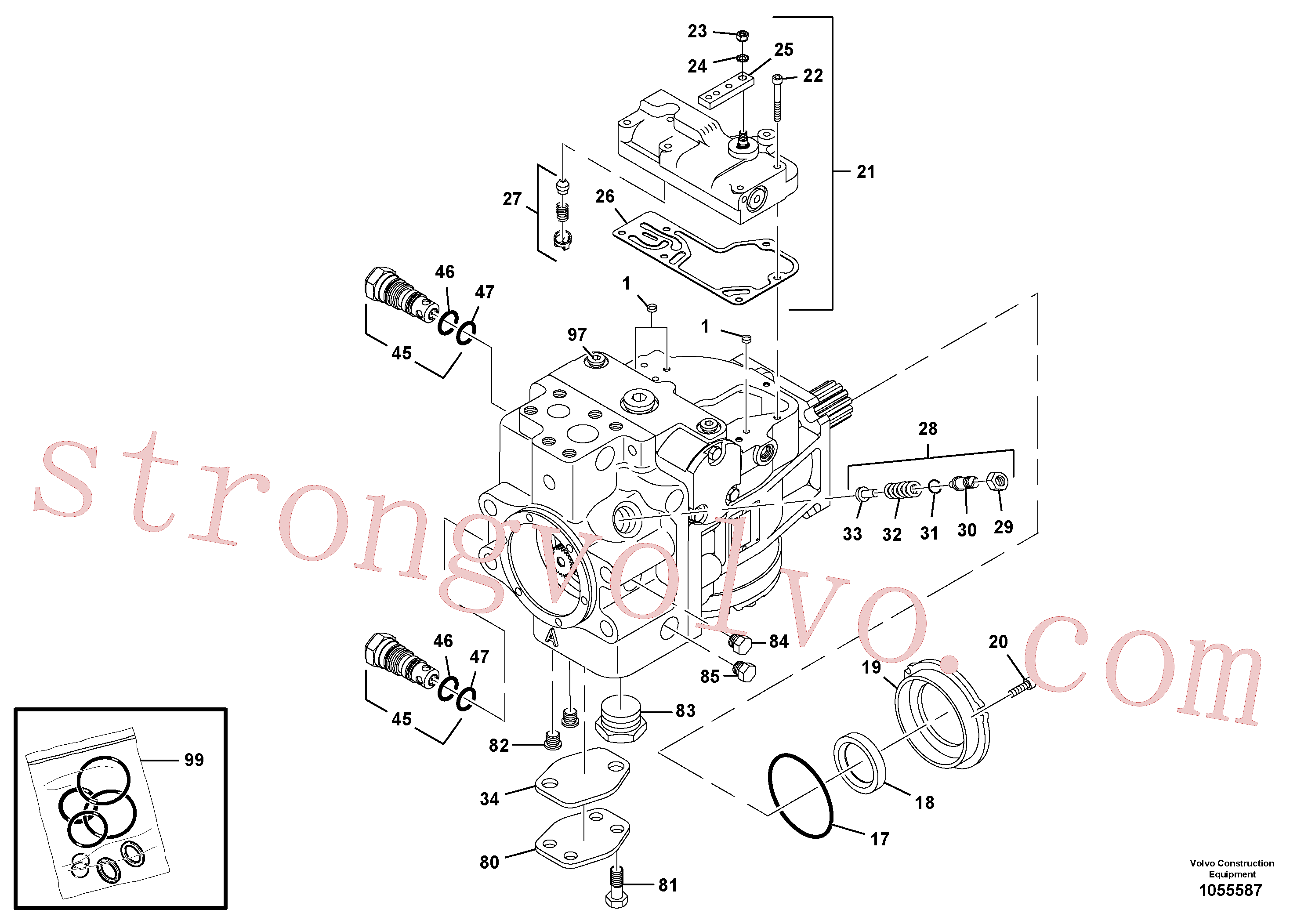 RM59360735 Volvo Bomba de propulsão(1055587 Montagem)