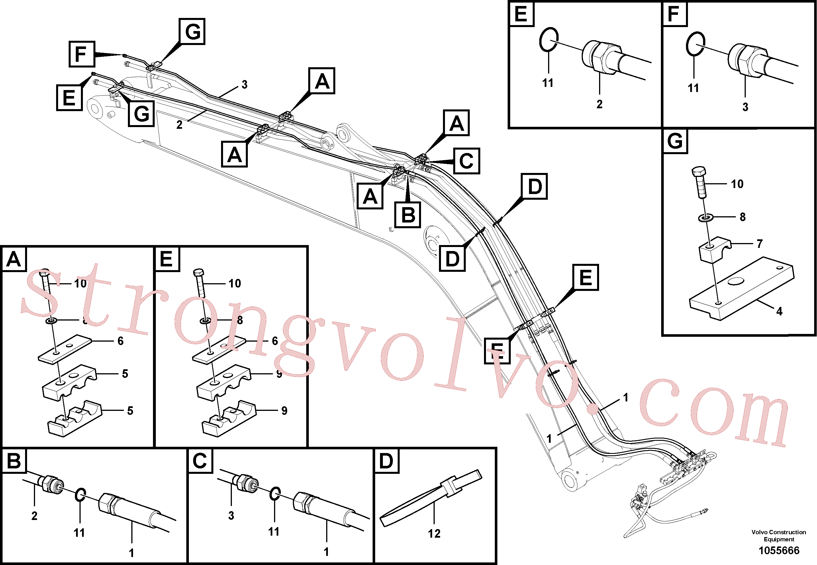 Volvo Montagem VOE937799 Mangueira completa Acessórios