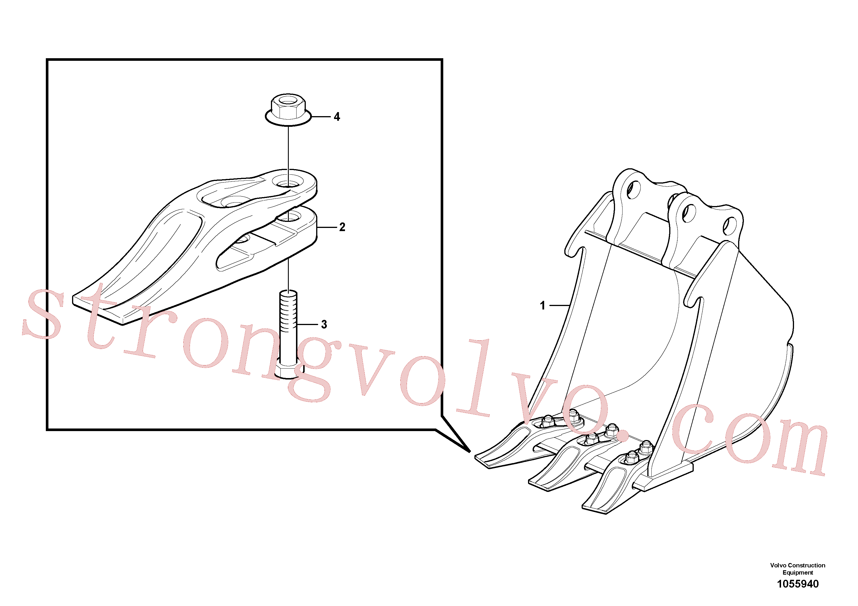 VOE993885 Volvo Balde(1055940 Montagem)