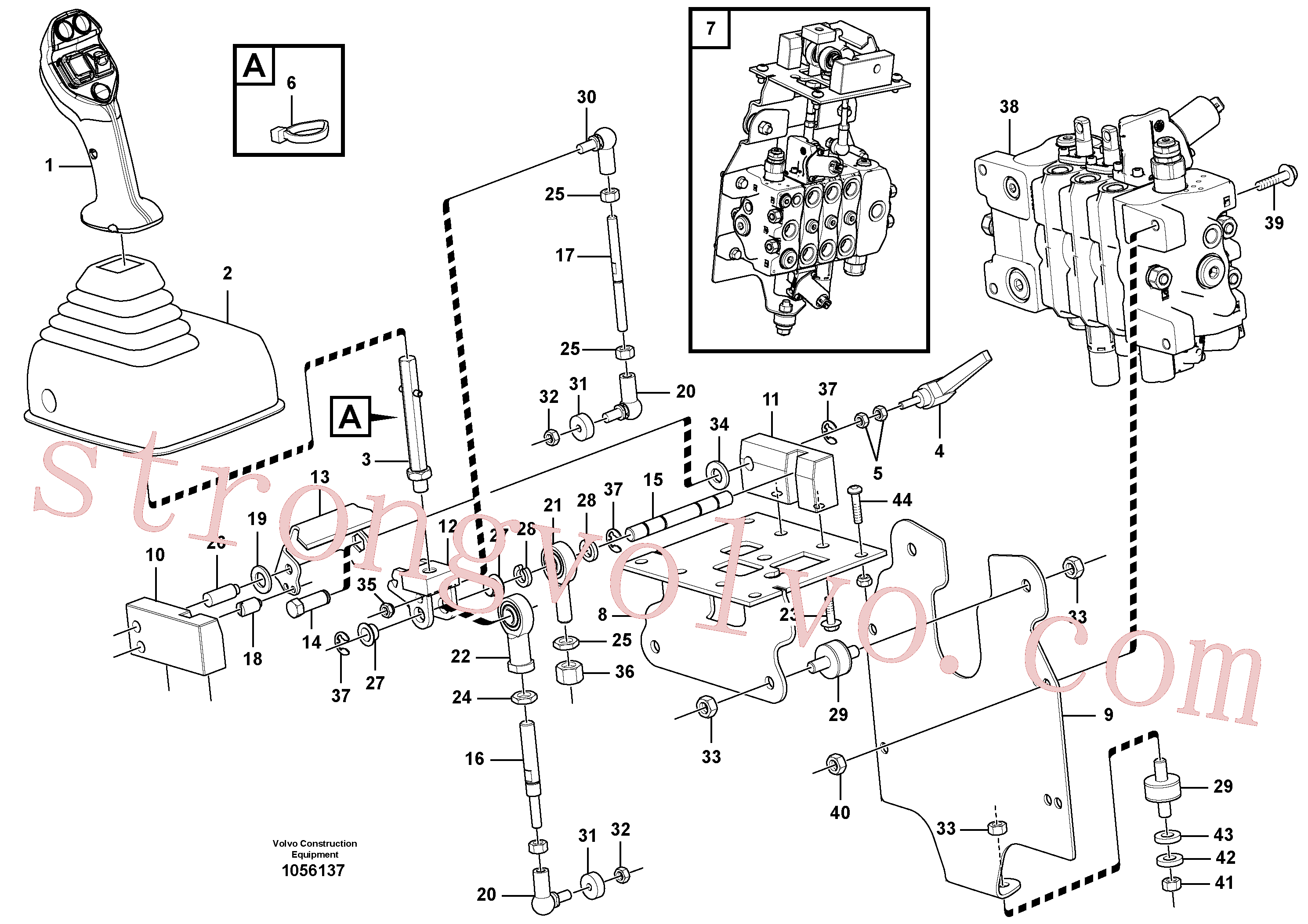 ZM2805283 Volvo Válvula de comando servomotor(1056137 Montagem)