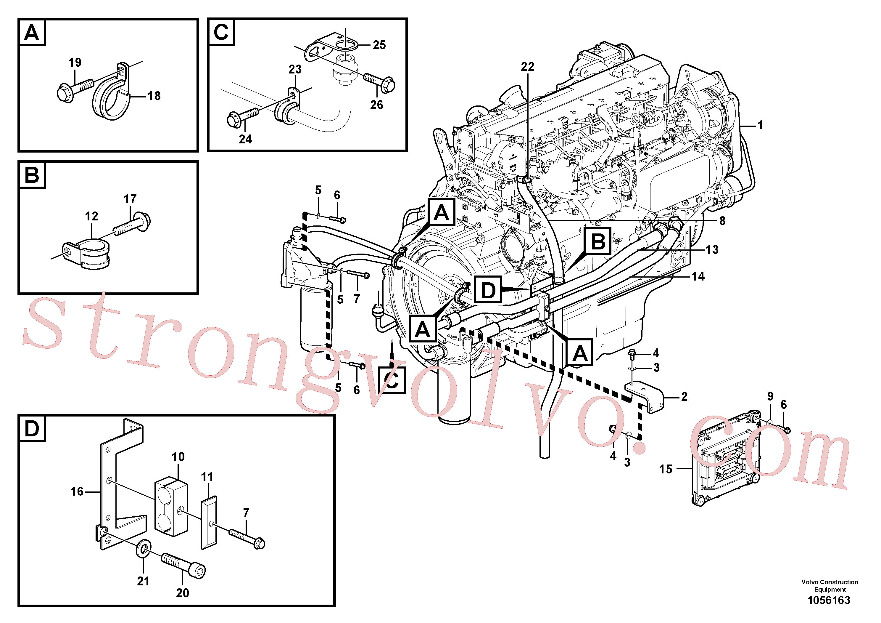 ZM2801130 Volvo Motor(1056163 Montagem)