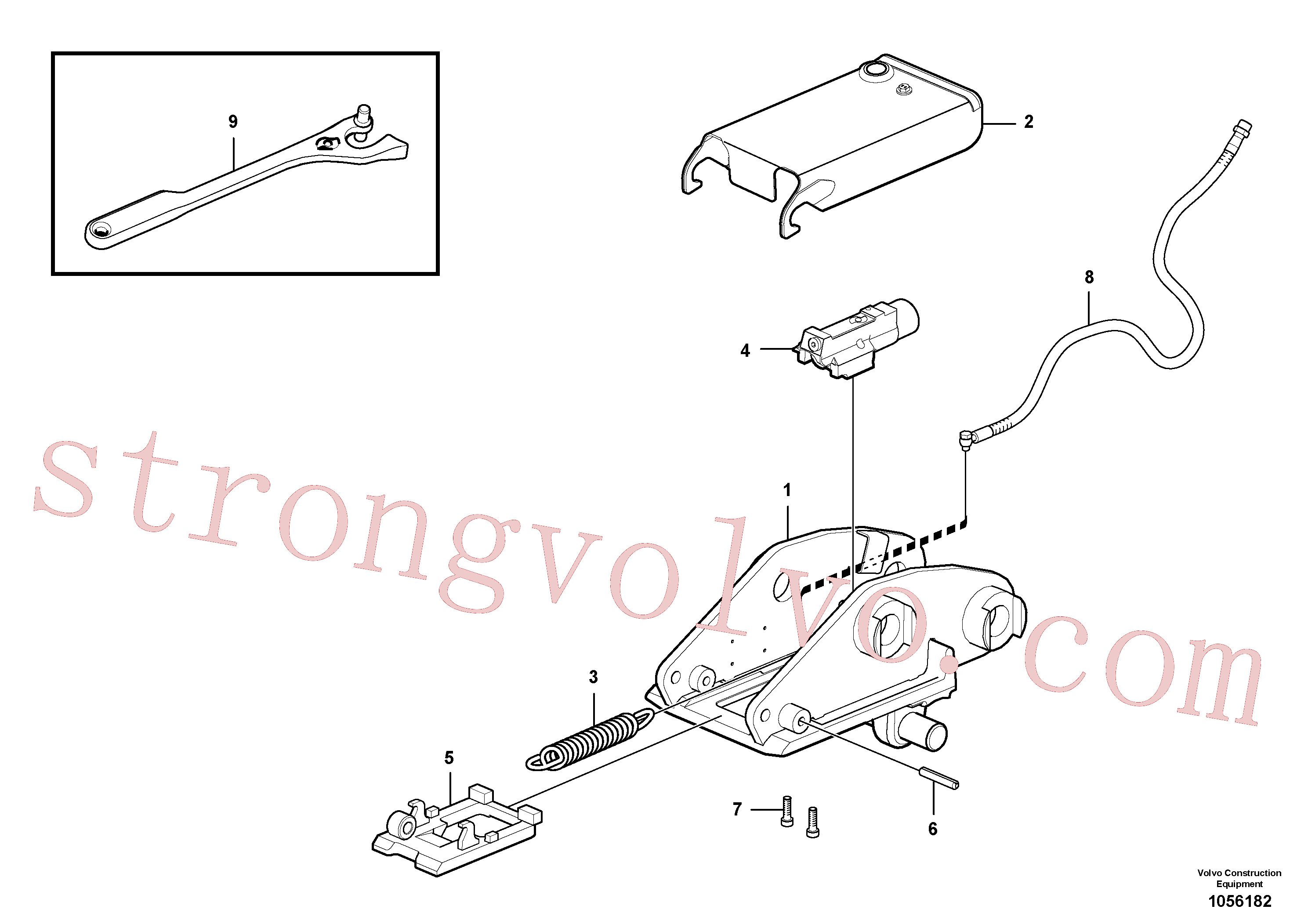 VOE11807599 Attachment bracket Volvo escavadeira