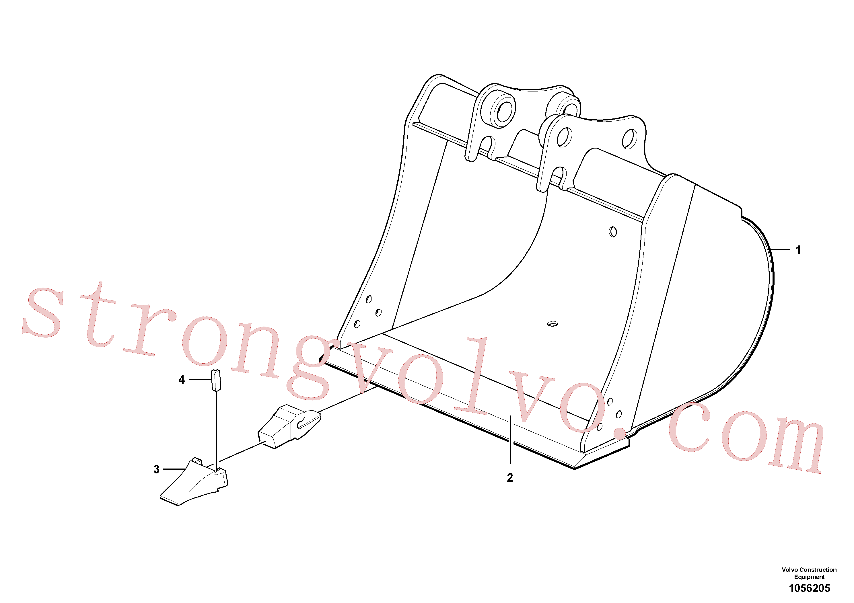 VOE15603235 Volvo Balde(1056205 Montagem)