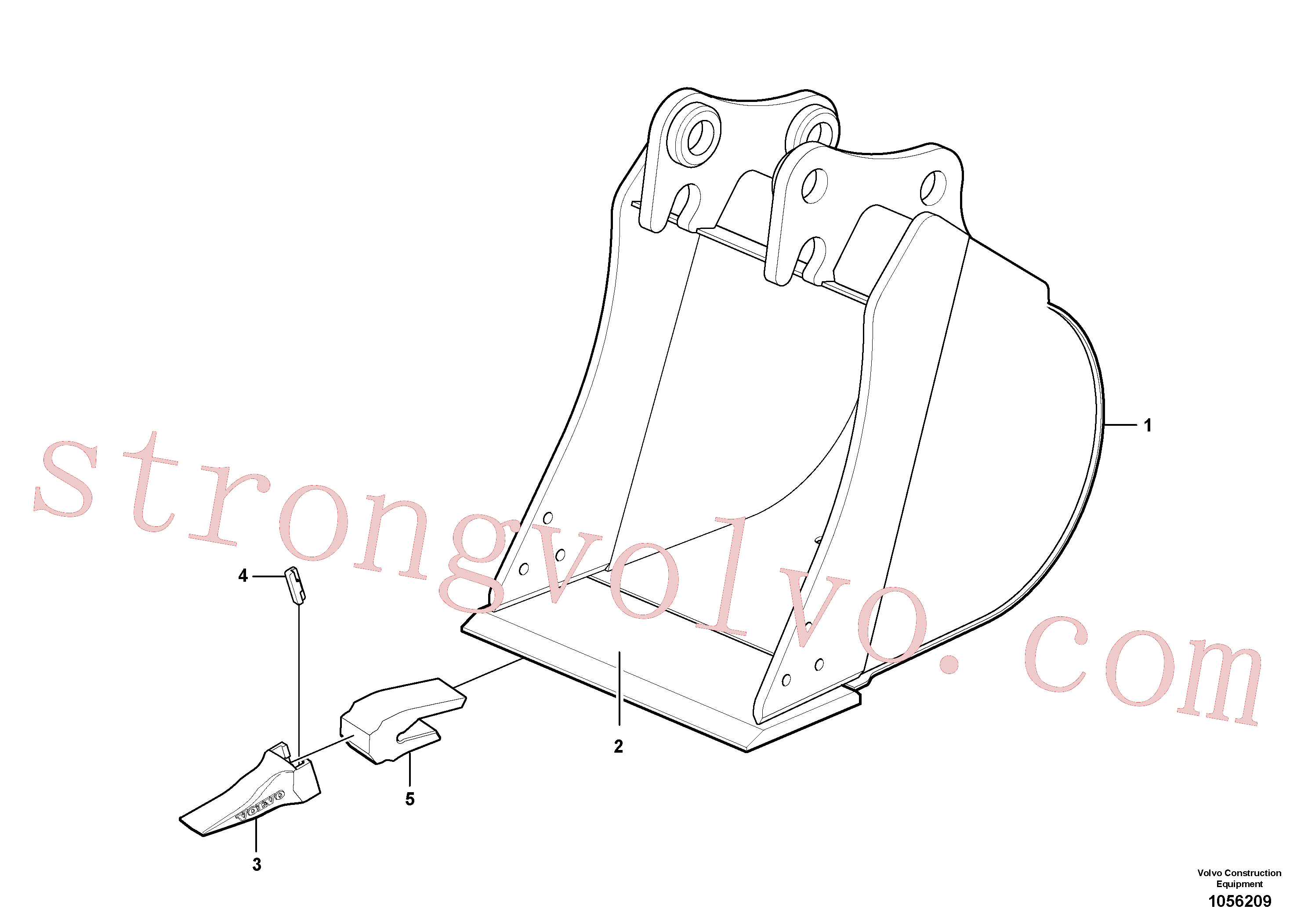 Volvo VOE15606307 Lâmina Volvo Acessórios para escavadeira