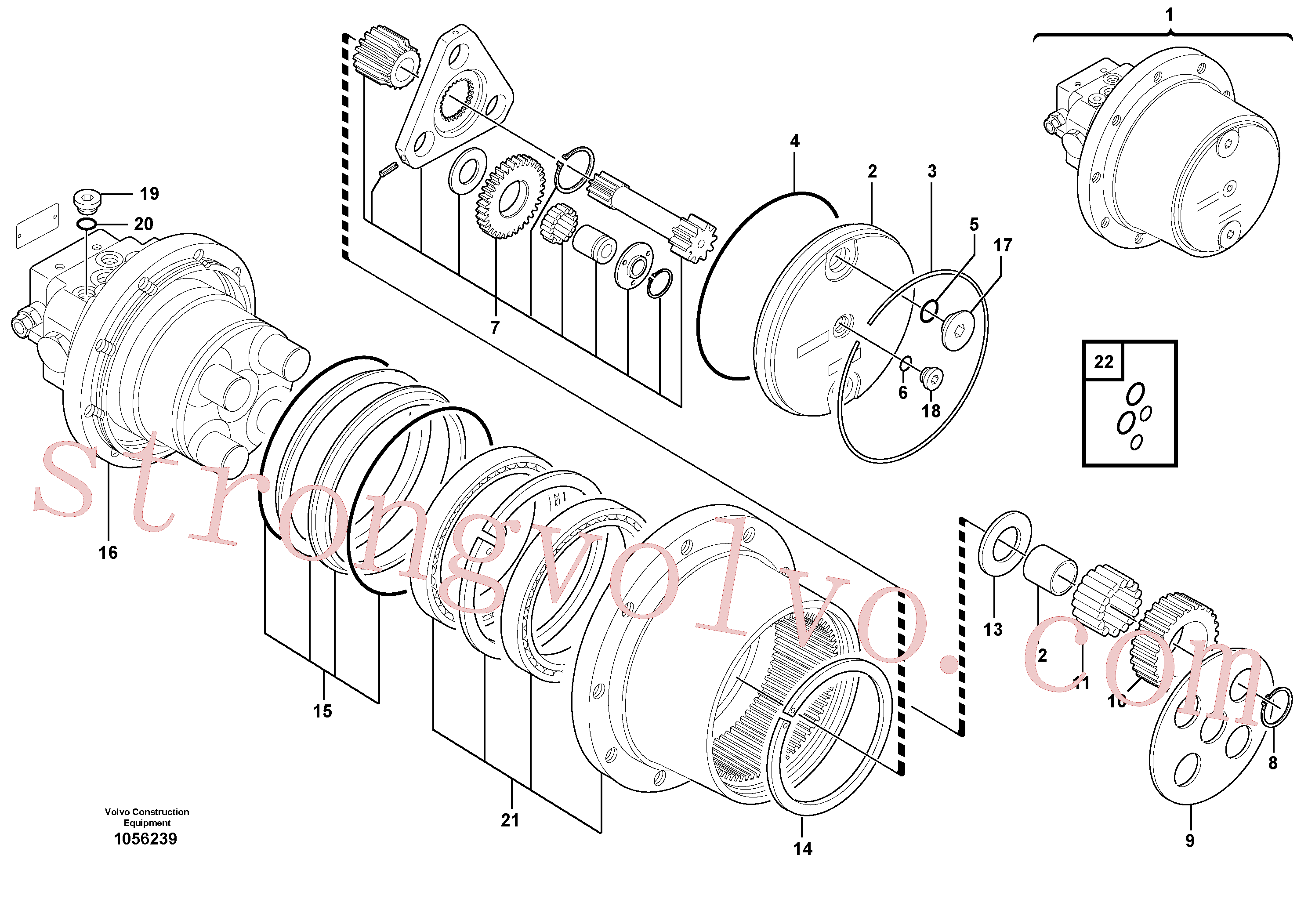 Volvo Montagem VOE15045609 Bujão Acessórios