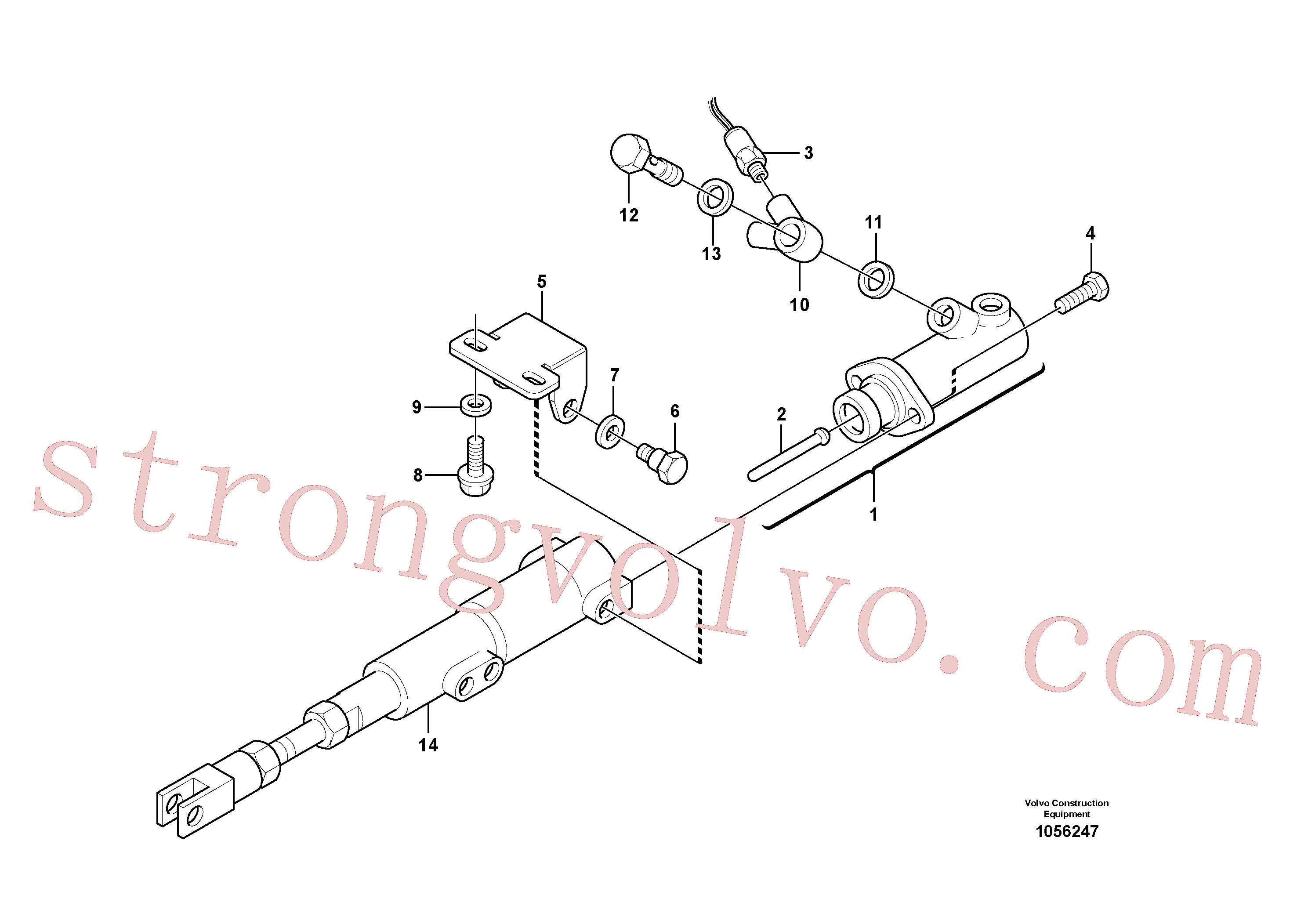 VOE983262 Volvo Cilindro de travão(1056247 Montagem)