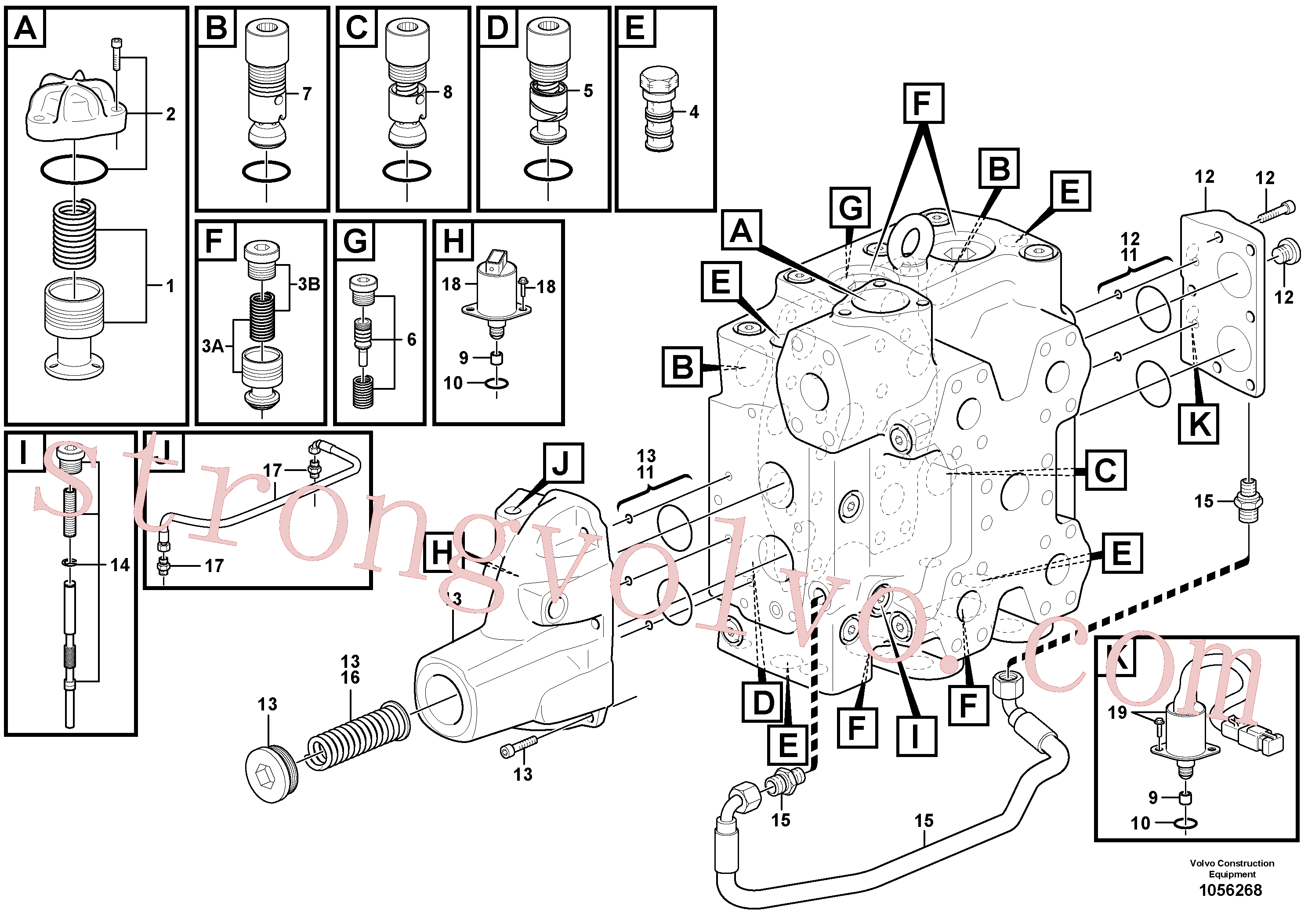 VOE948425 Hex. Socket Screw Volvo escavadeira