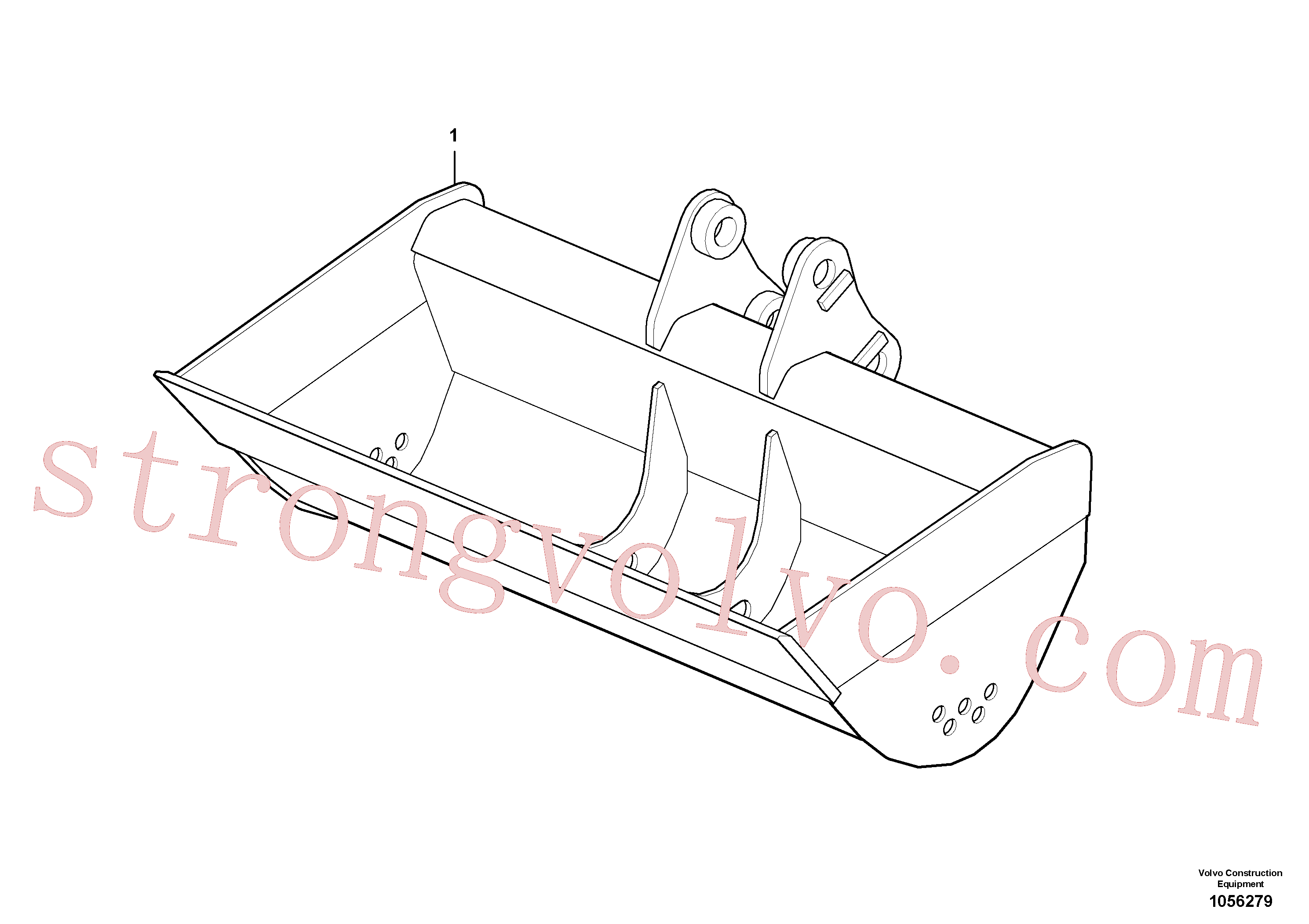 VOE11804692 Volvo Balde de nivelamento(1056279 Montagem)