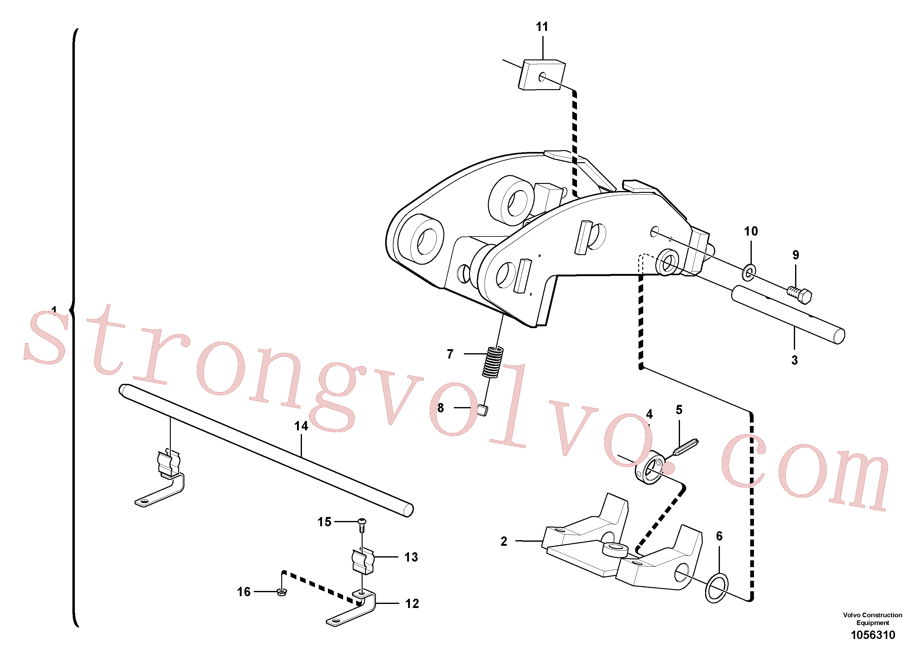 Volvo Acessórios para escavadeira VOE15636451 Quick connecting kit Acessórios