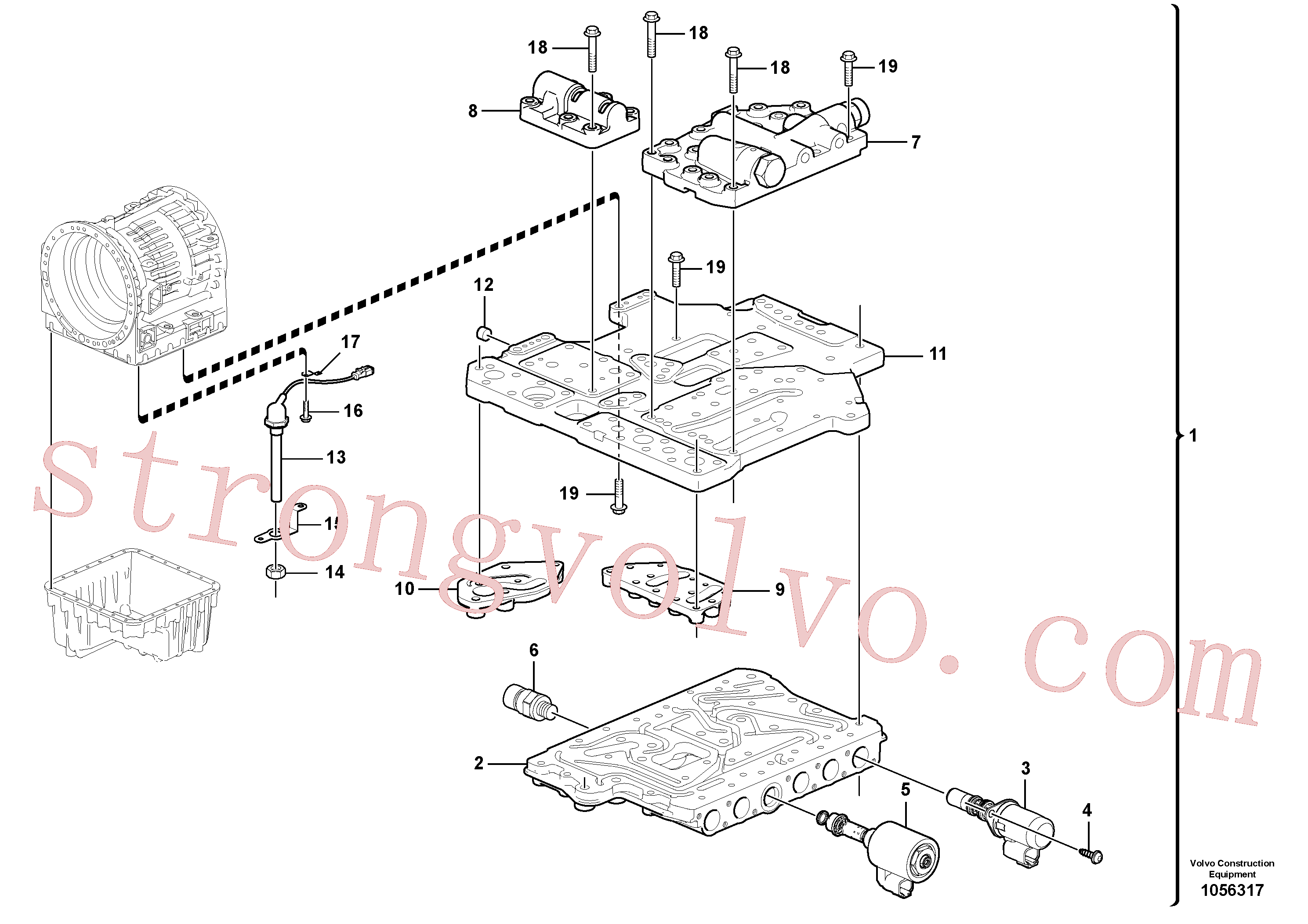 VOE11430620 Volvo Sistema de controlo(1056317 Montagem)
