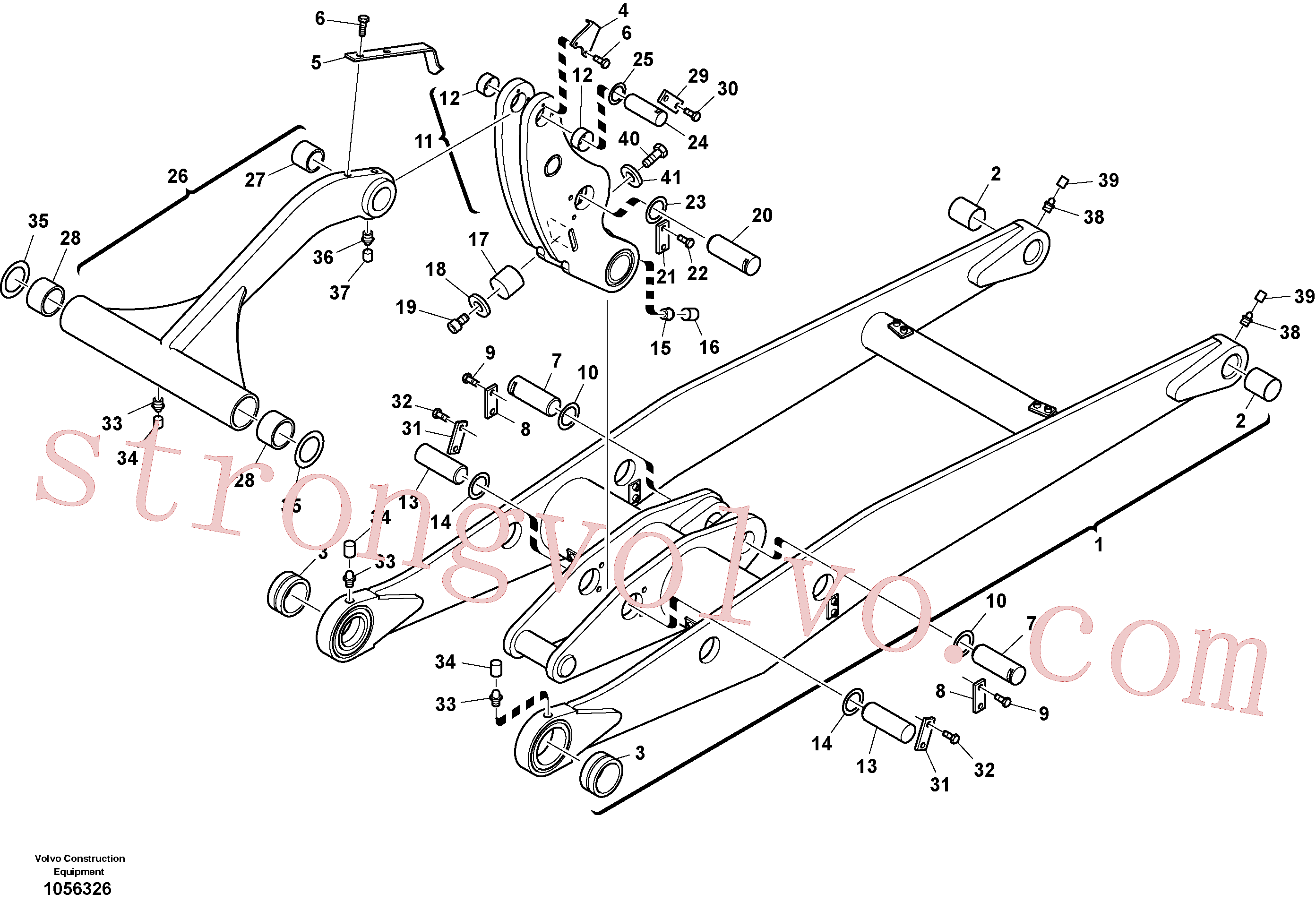 VOE11305013 Volvo Estrutura de elevação com acessórios(1056326 Montagem)