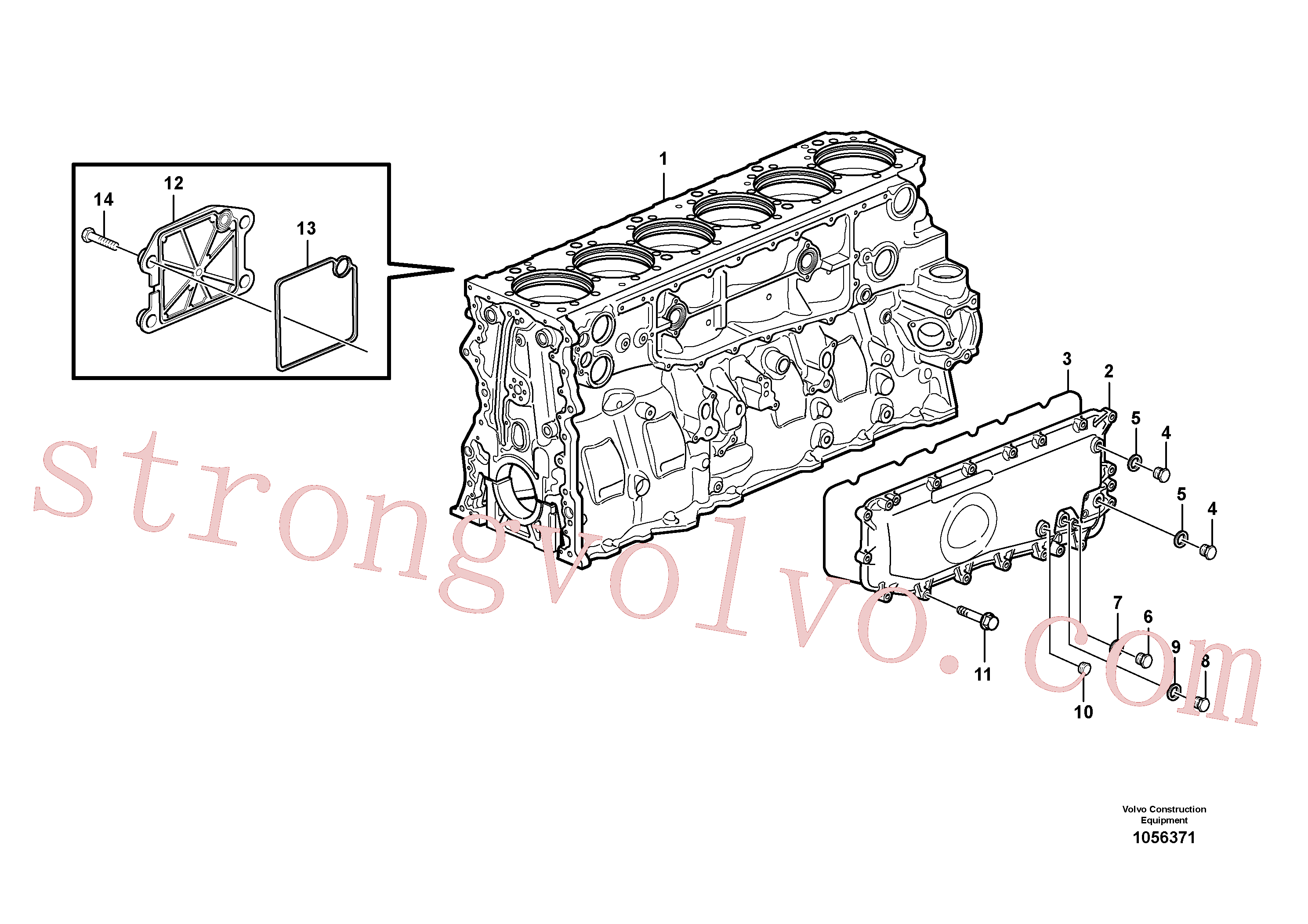 VOE984736 Volvo Cobertura(1056371 Montagem)