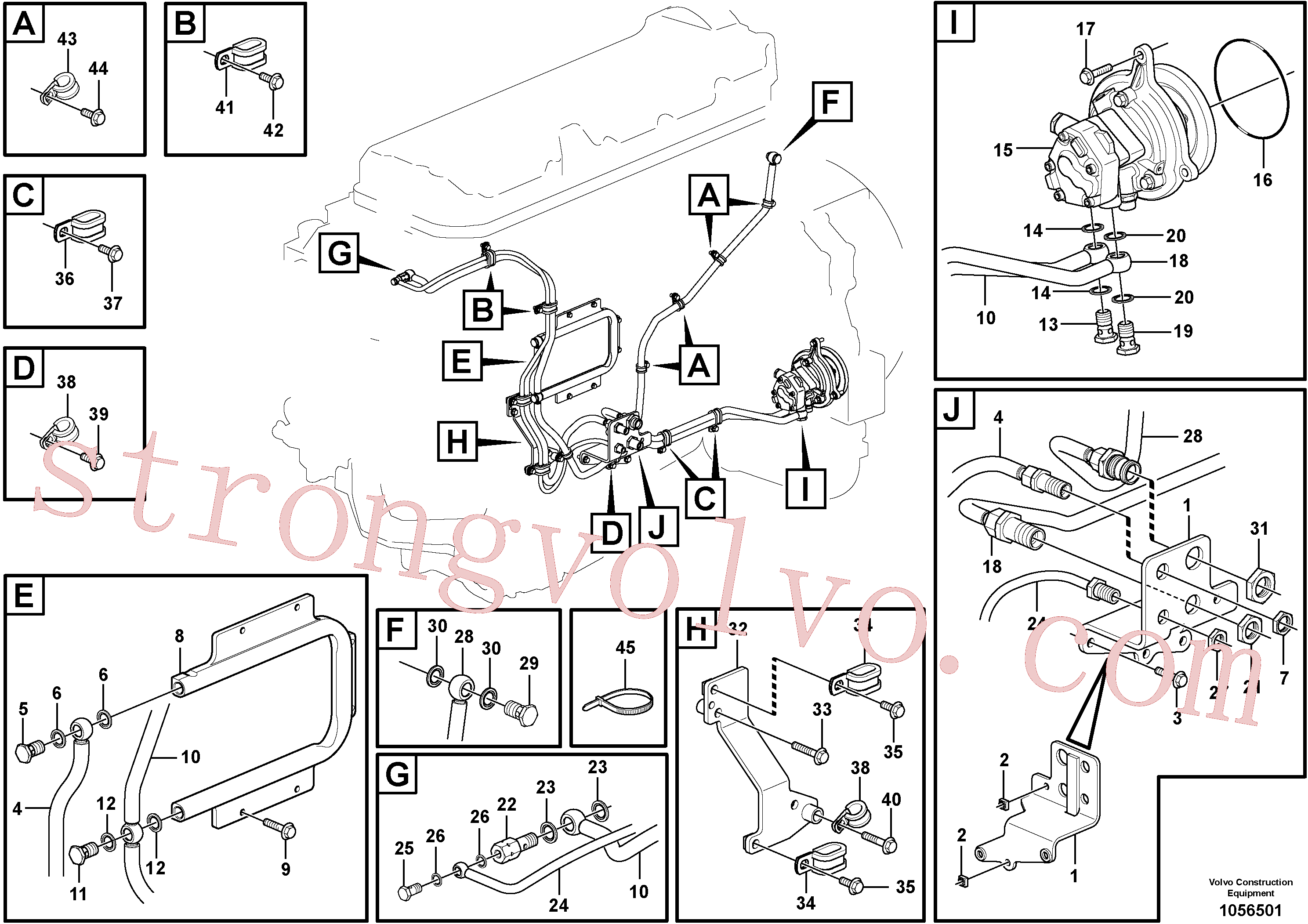 VOE957021 Volvo Sistema de combustível(1056501 Montagem)