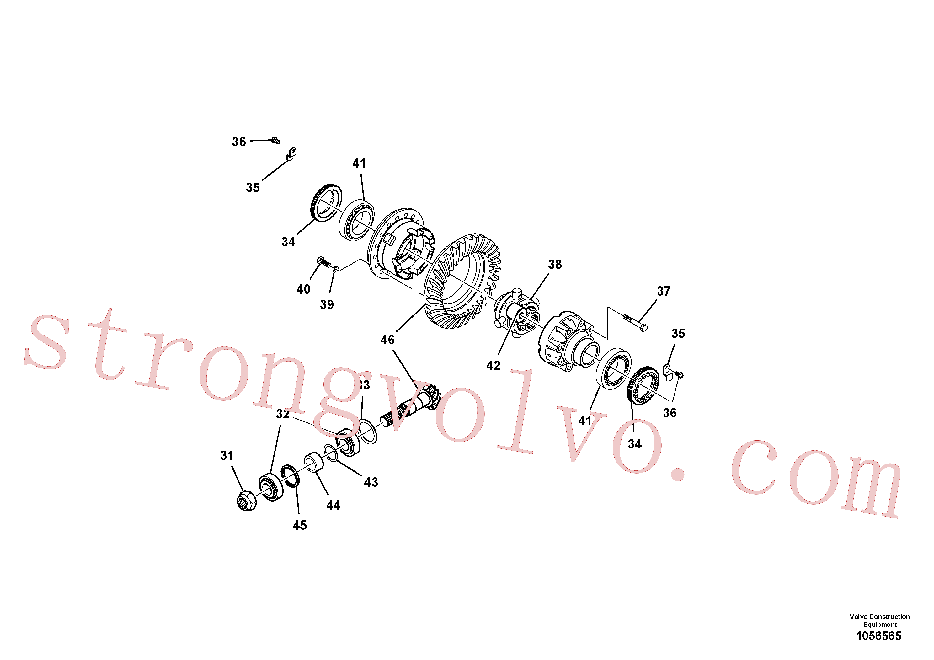 RM54632781 Volvo Eixo(1056565 Montagem)