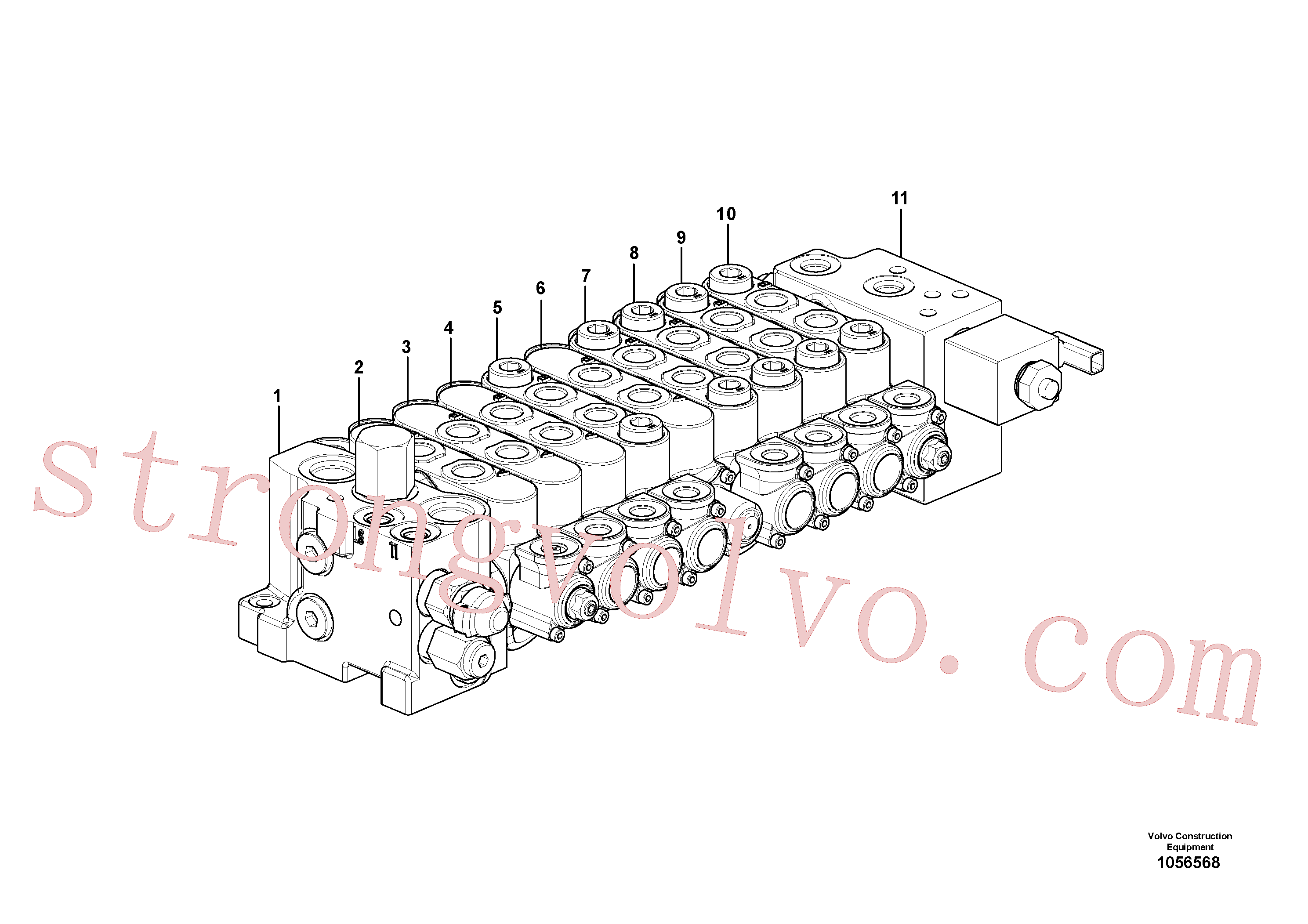 VOE17471353 Válvula admissão Volvo escavadeira