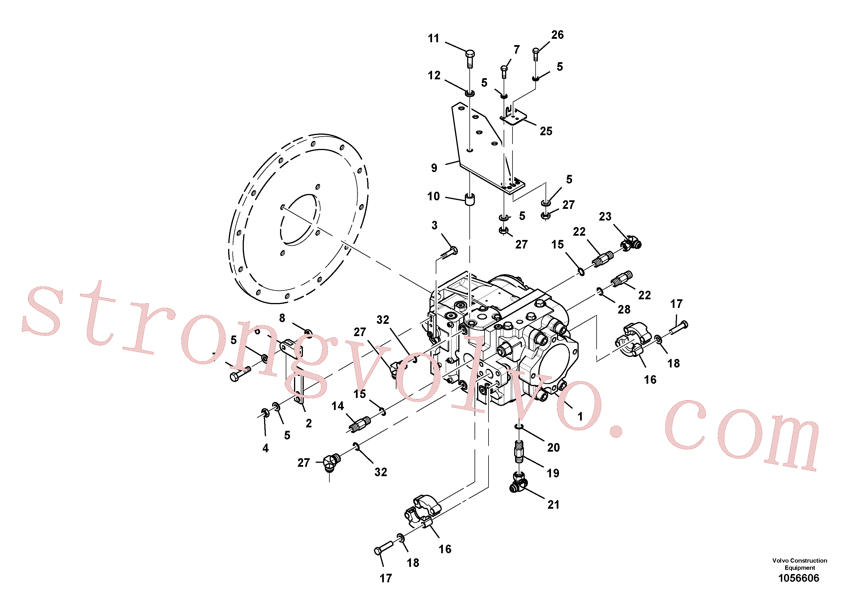 RM95480117 Volvo Conjunto de bombade propulsão(1056606 Montagem)