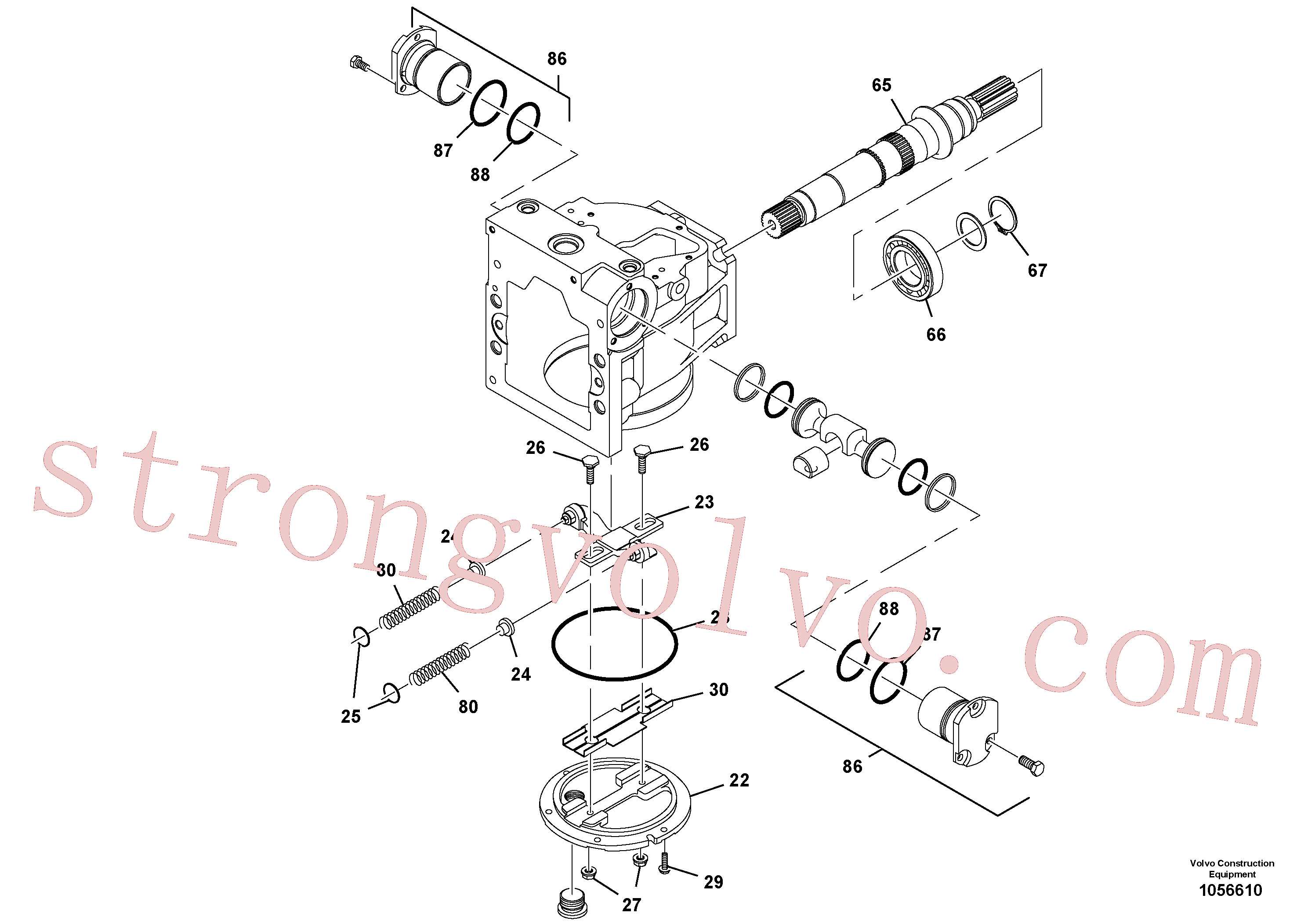 RM59395970 Volvo Bomba de propulsão(1056610 Montagem)