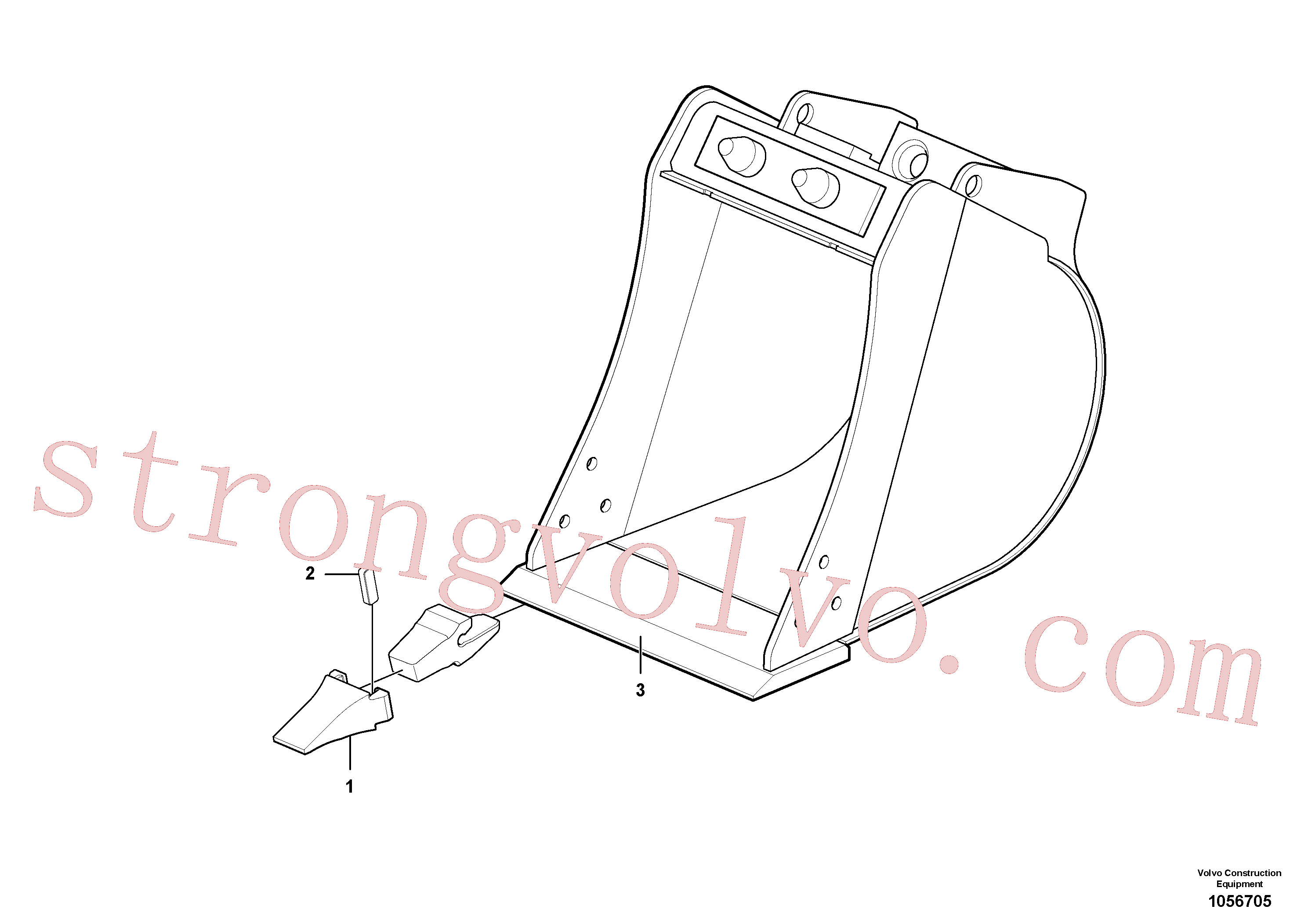 Volvo VOE11800638 Dente Volvo Acessórios para escavadeira