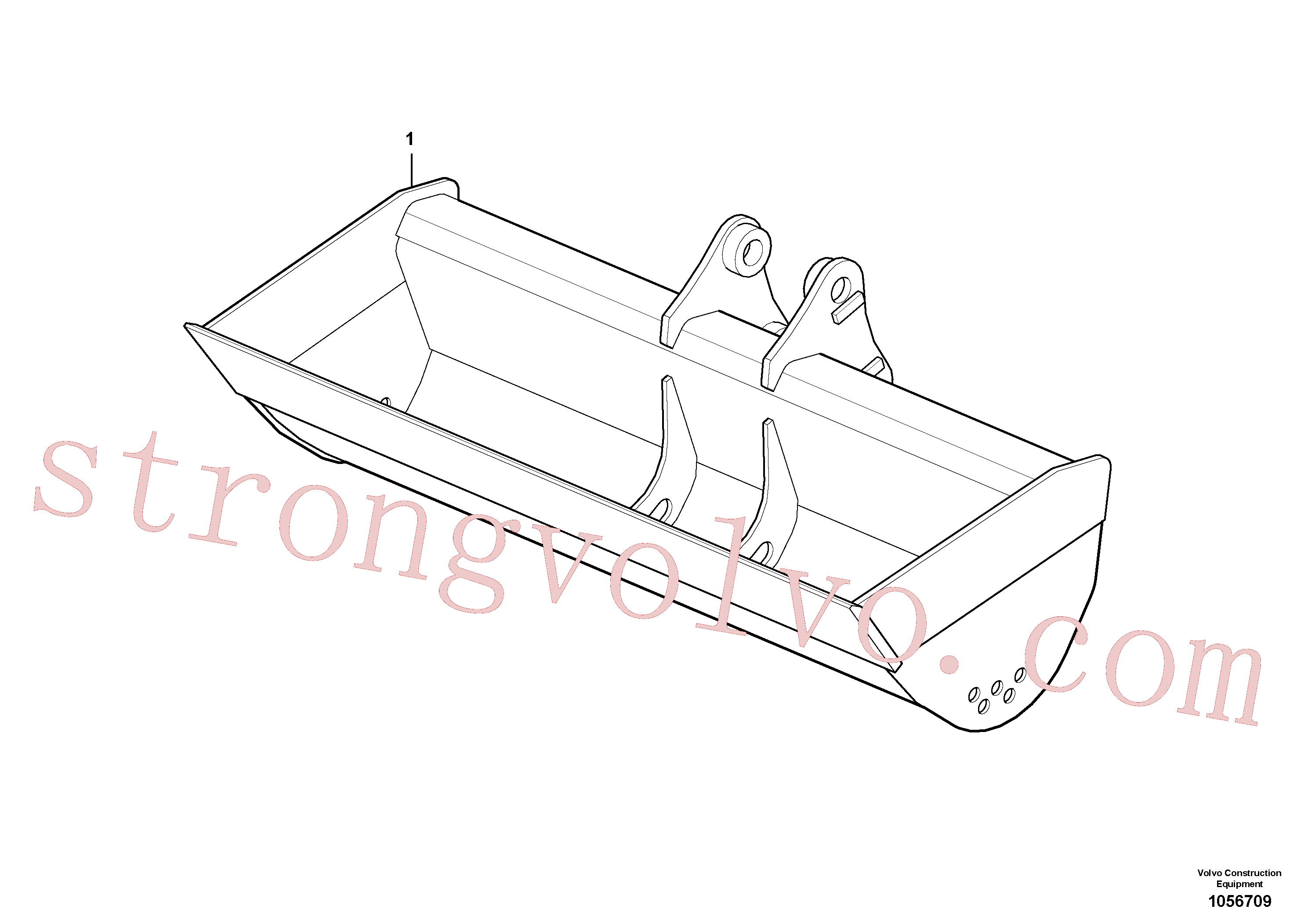 VOE11803211 Volvo Balde de nivelamento(1056709 Montagem)