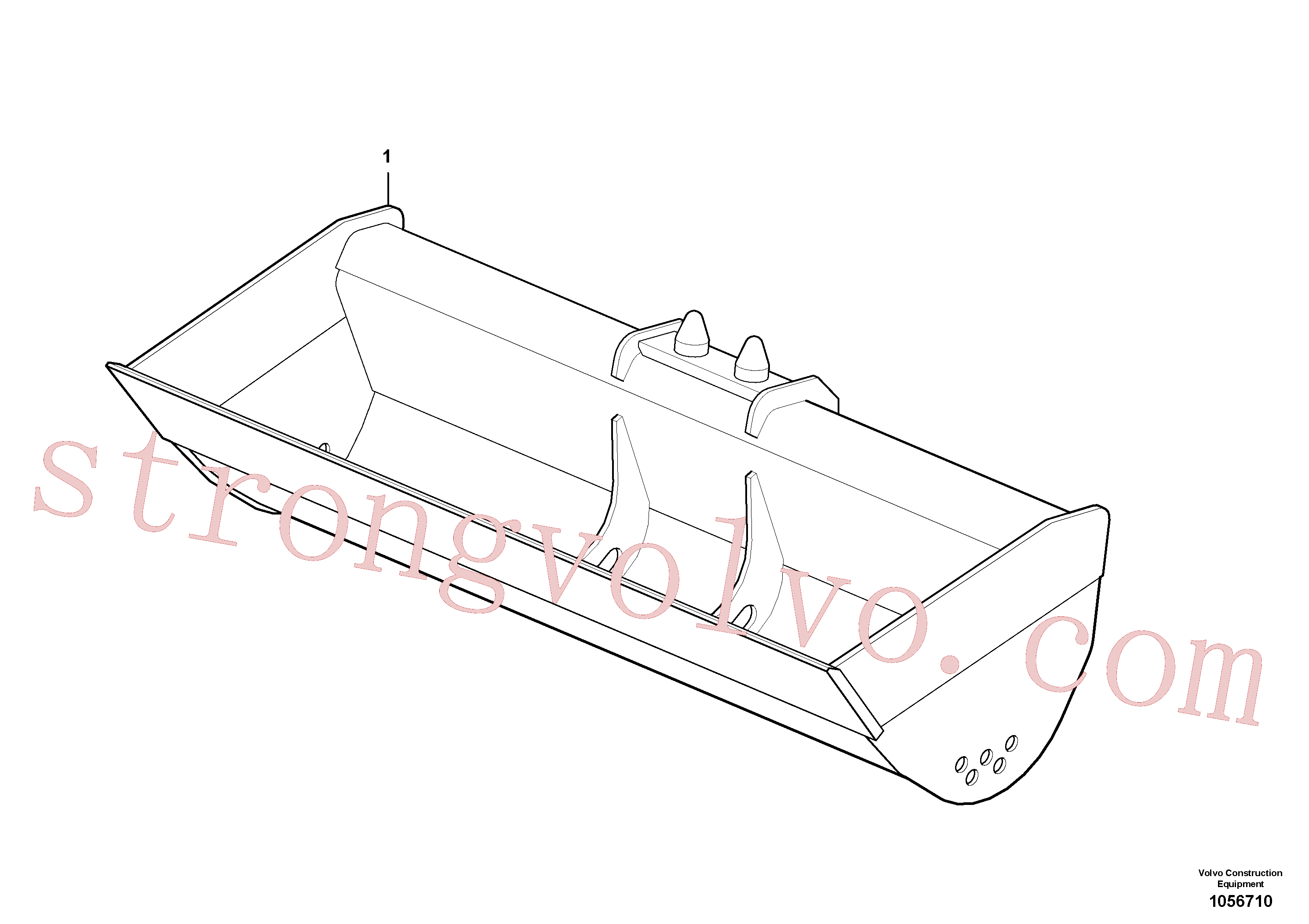 VOE11803232 Volvo Balde de nivelamento(1056710 Montagem)