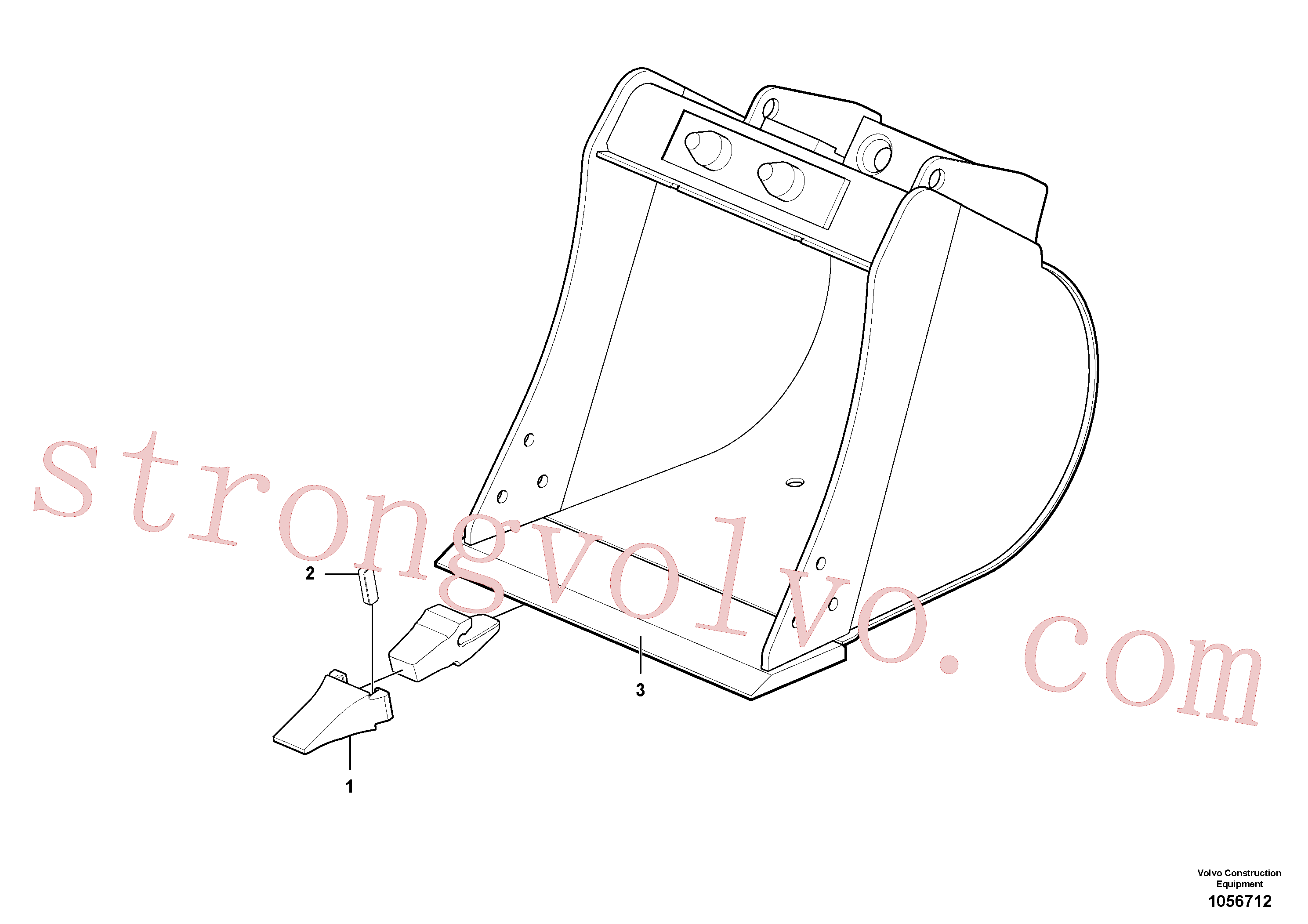 VOE11884314 Volvo Balde(1056712 Montagem)