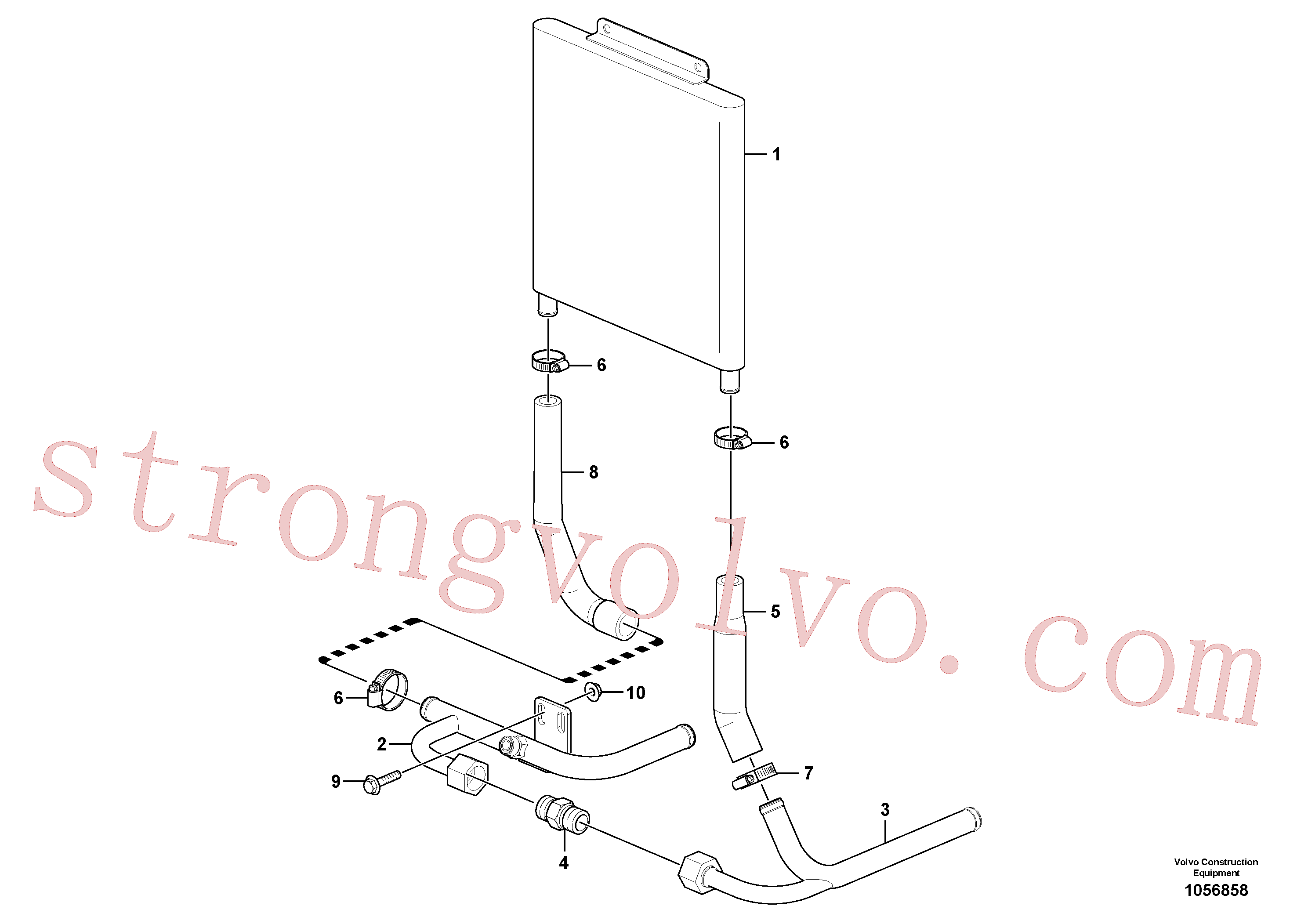 Volvo Montagem VOE15619360 Resfriador de óleo Acessórios