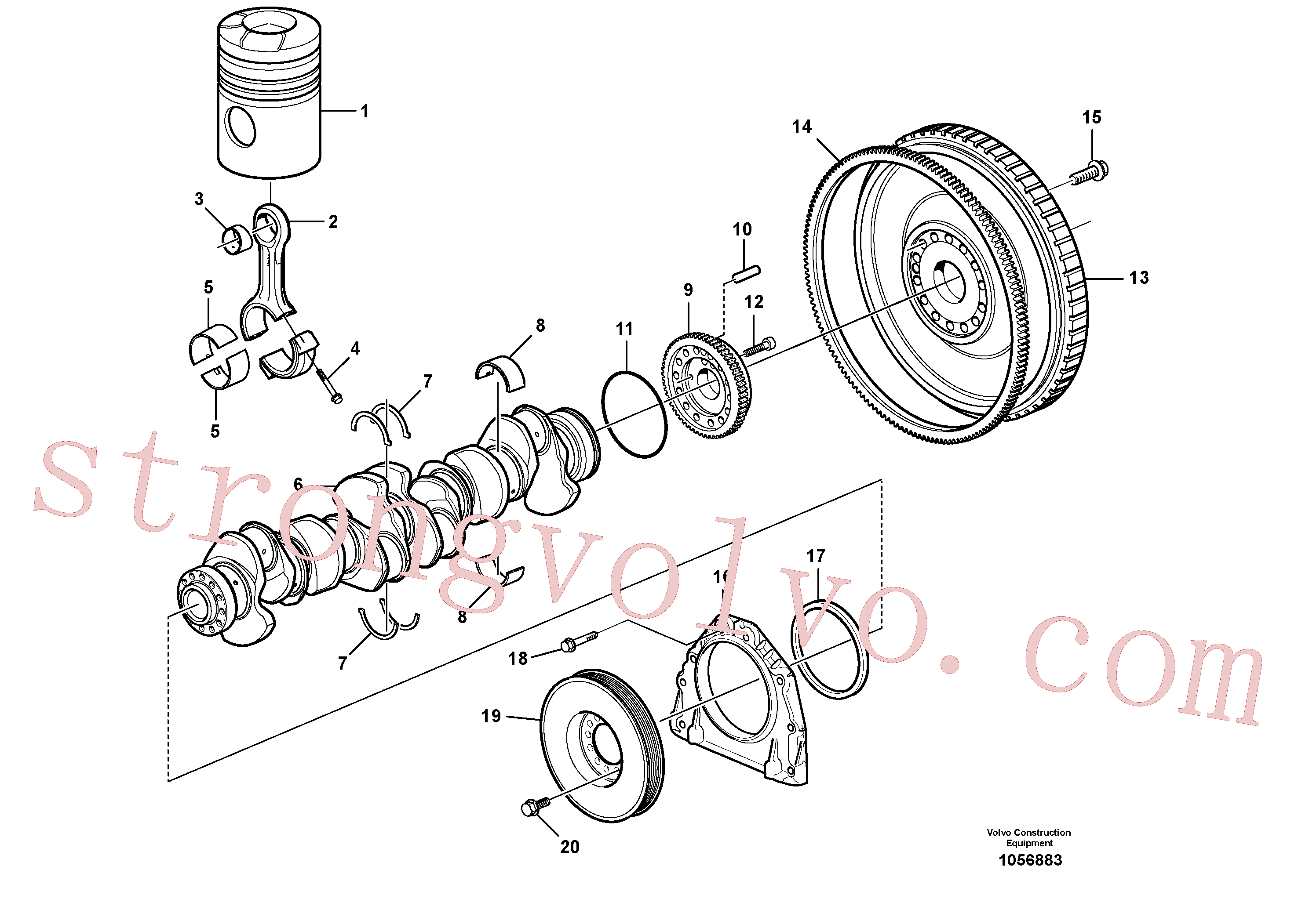 VOE20711957 Volvo Cambota e peças associadas(1056883 Montagem)