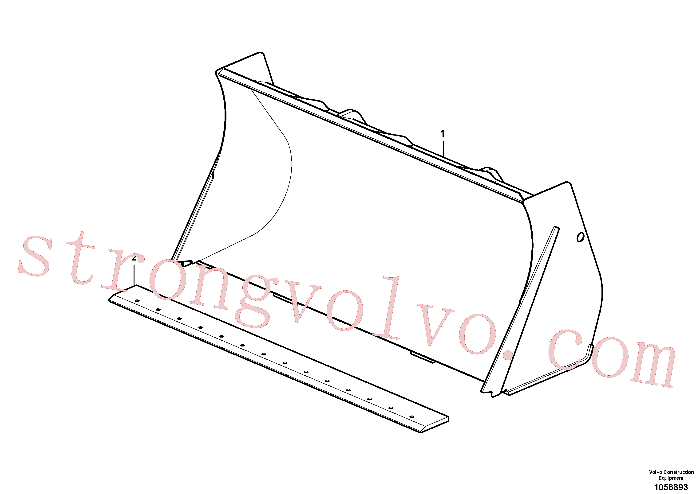 Atacado VOE15616965 Cutting edge/teeth Volvo escavadeira