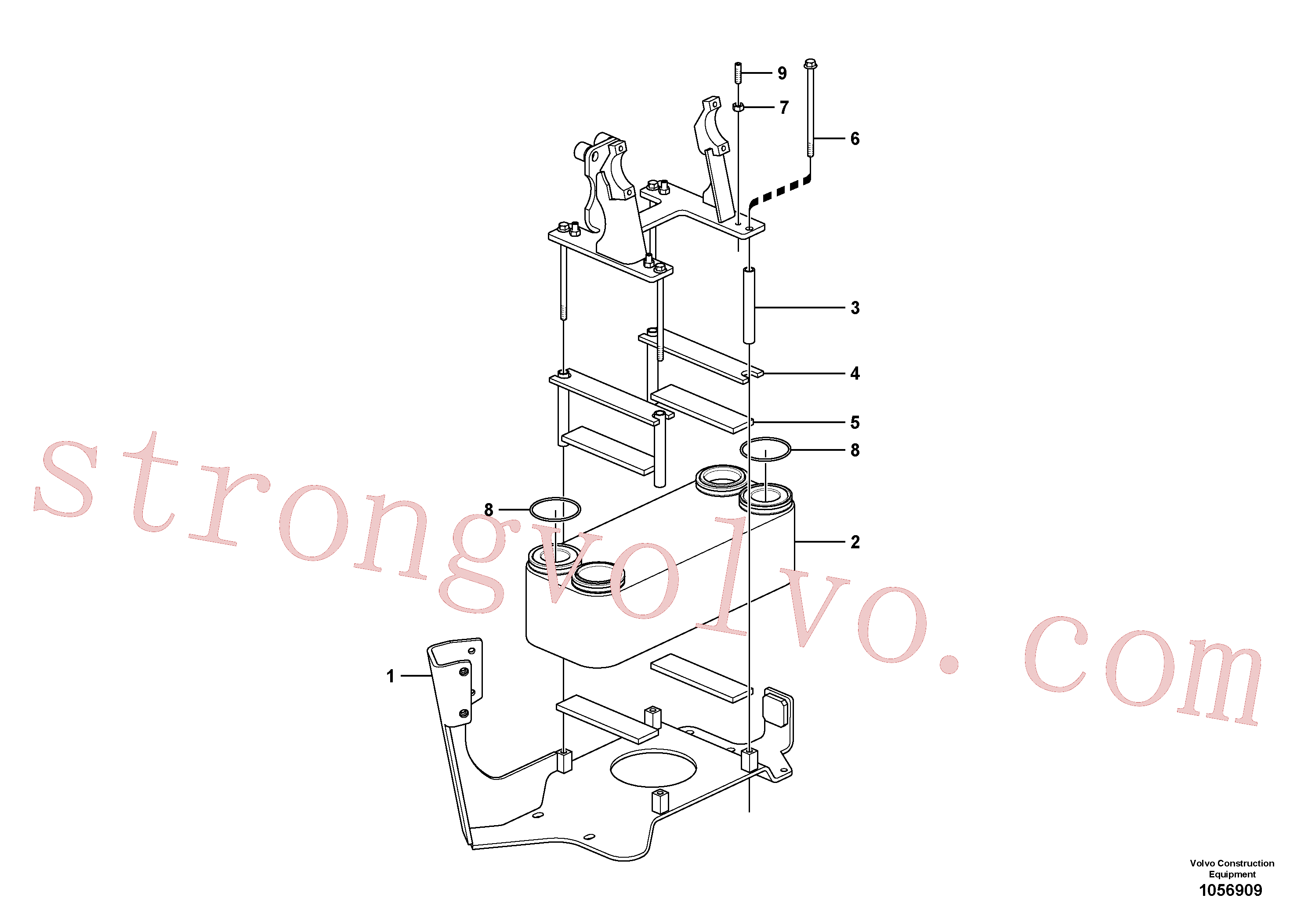 SA9023-10806 Volvo Permutador de calor(1056909 Montagem)