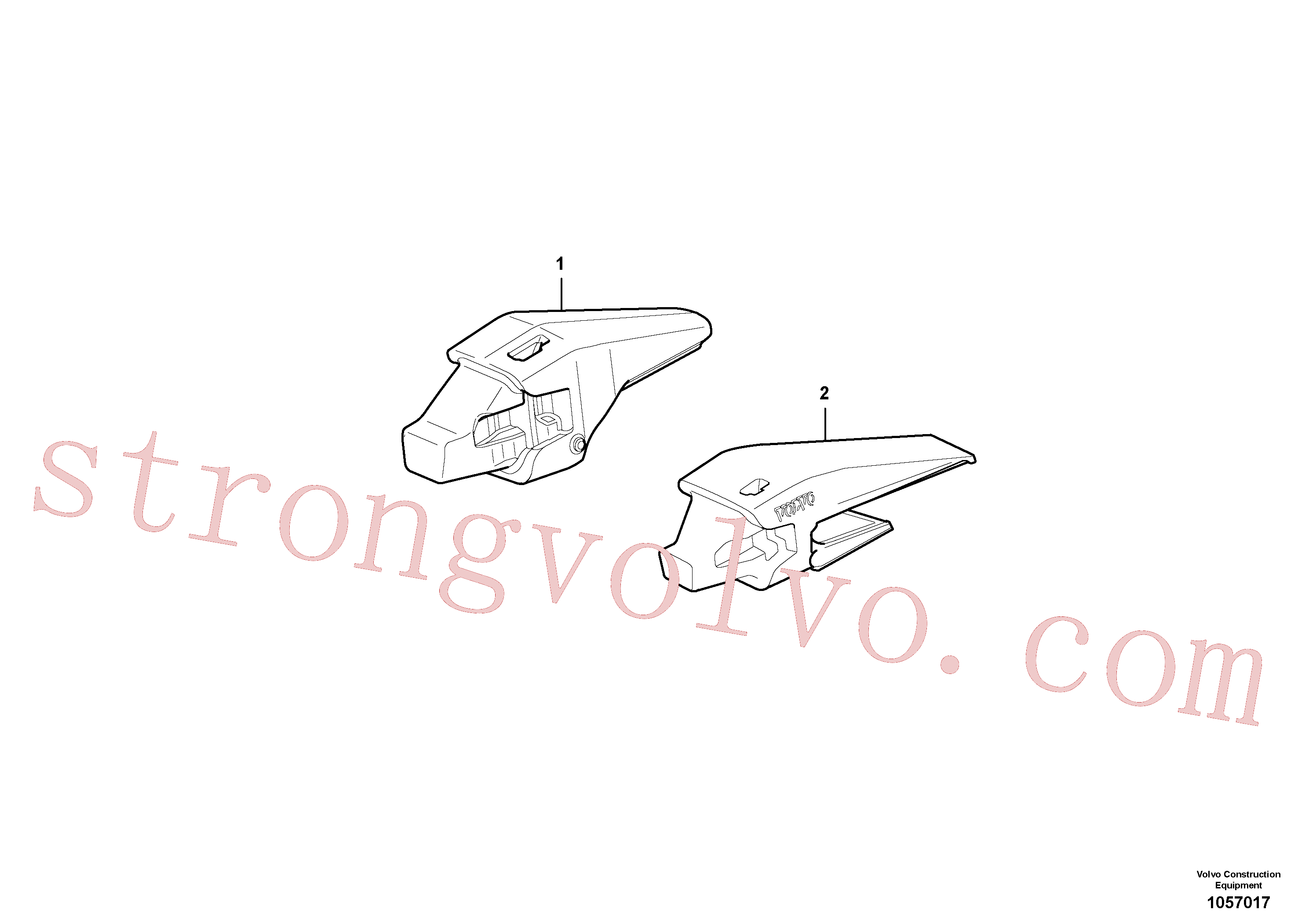 VOE11417098 Adaptador Inscreva-se para Volvo Acessórios para escavadeira