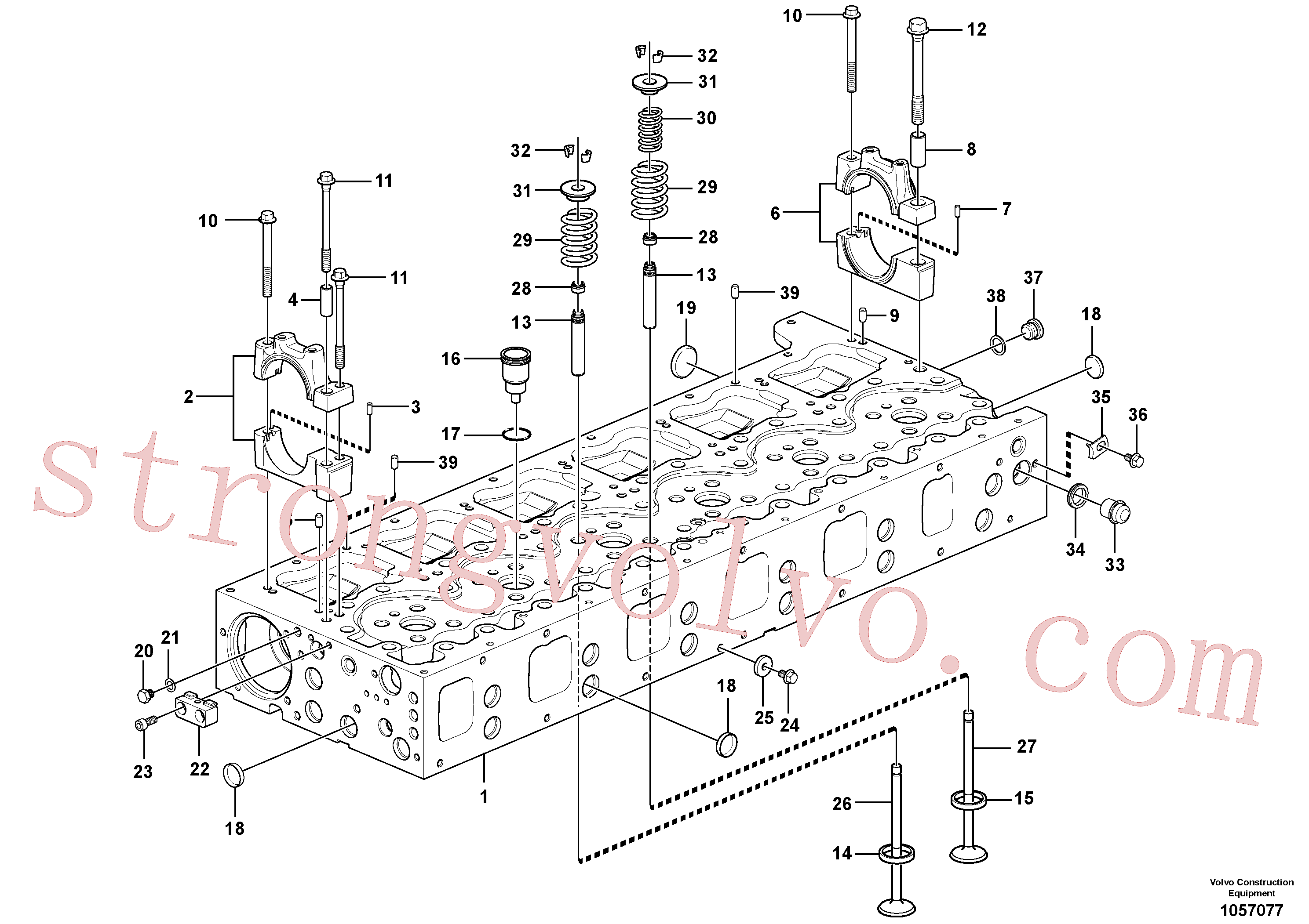 Atacado VOE950562 Pino Volvo escavadeira