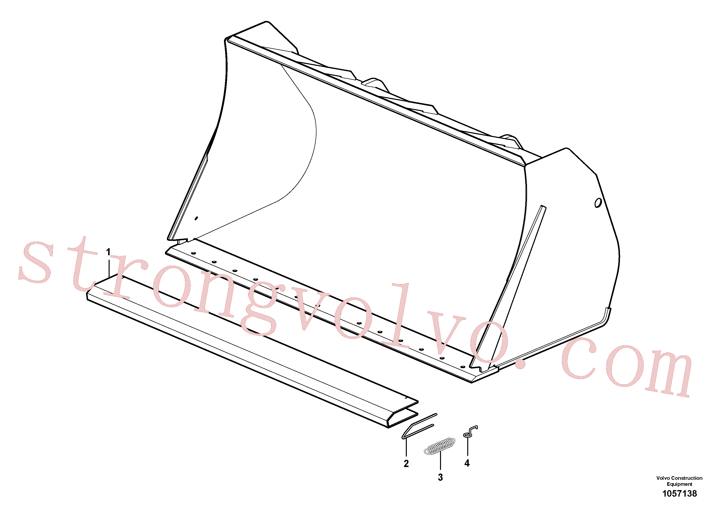 ZM2801364 Volvo Placa de protecção(1057138 Montagem)