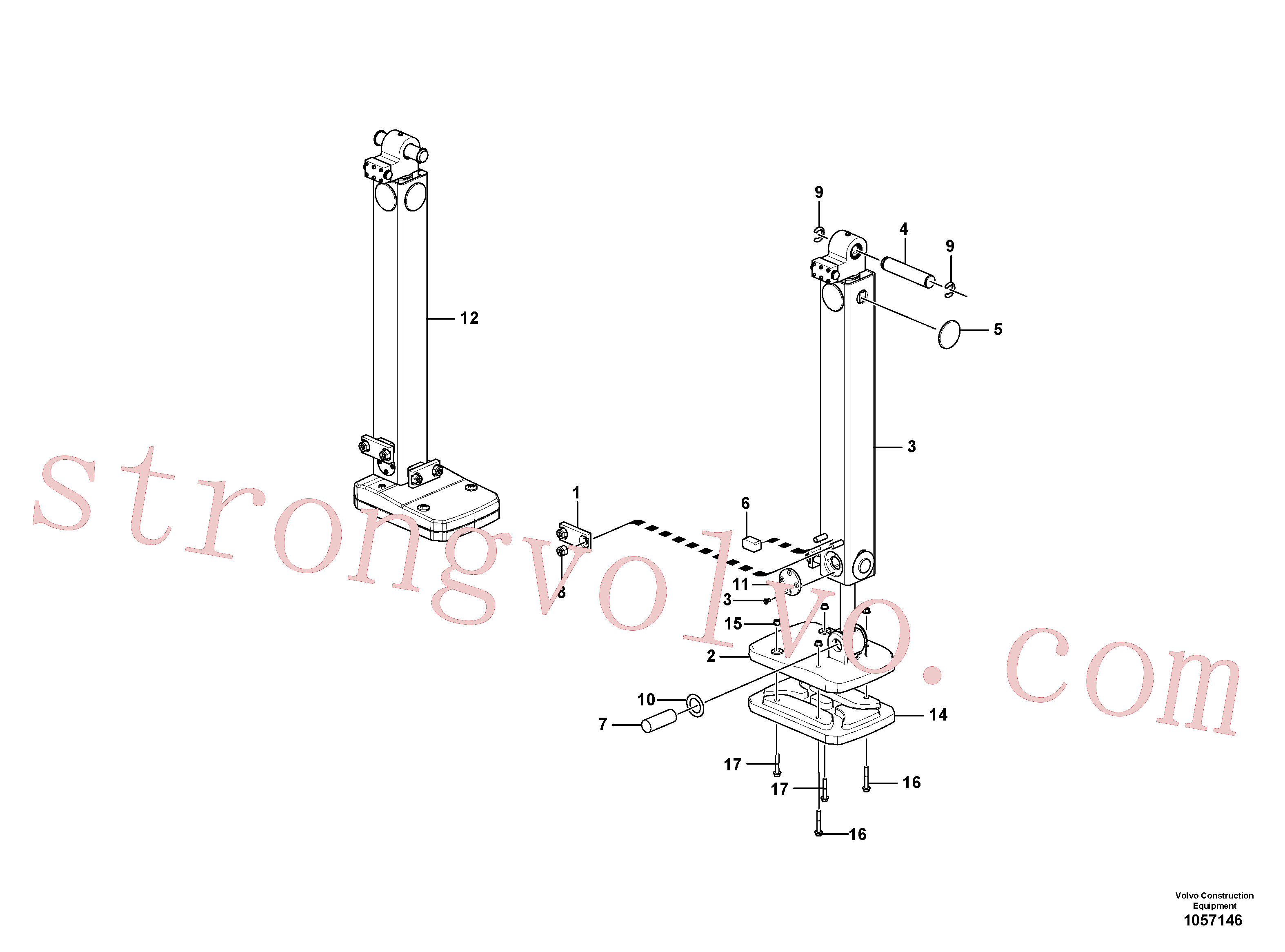VOE965196 Volvo Estabilizadores(1057146 Montagem)