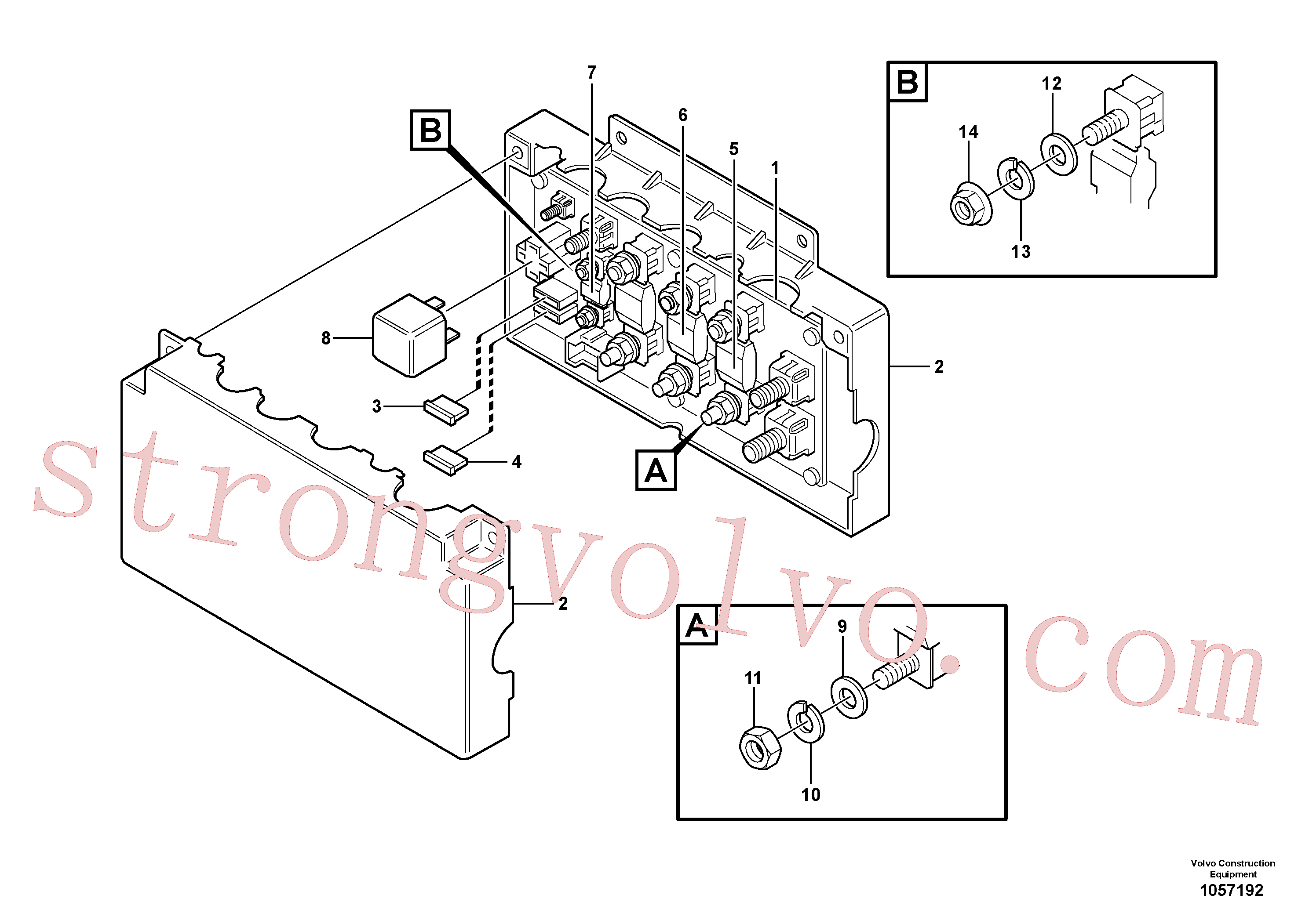RM59398016 Volvo Caixa de fusíveis(1057192 Montagem)