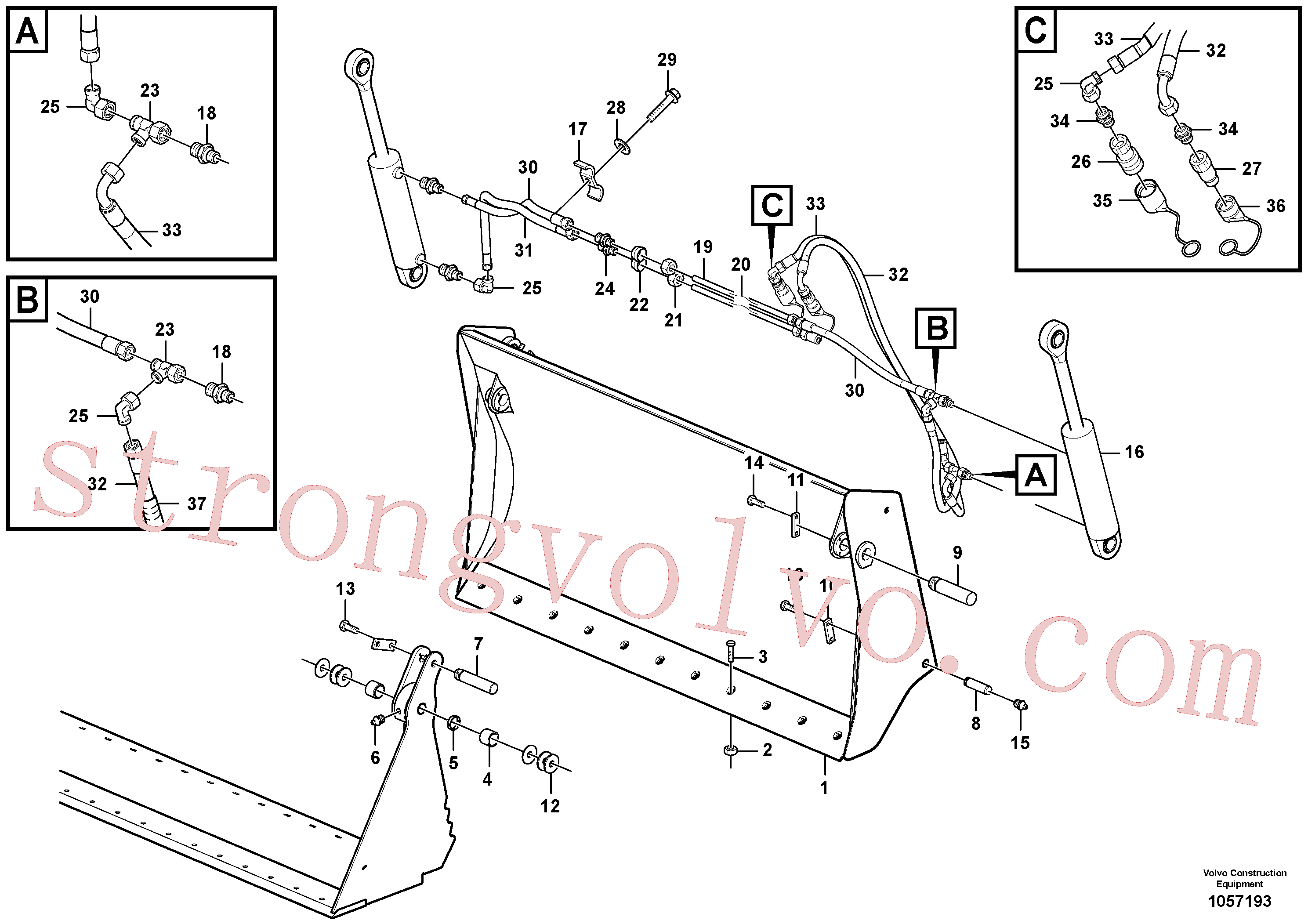 VOE11305833 Volvo Balde multifunções(1057193 Montagem)